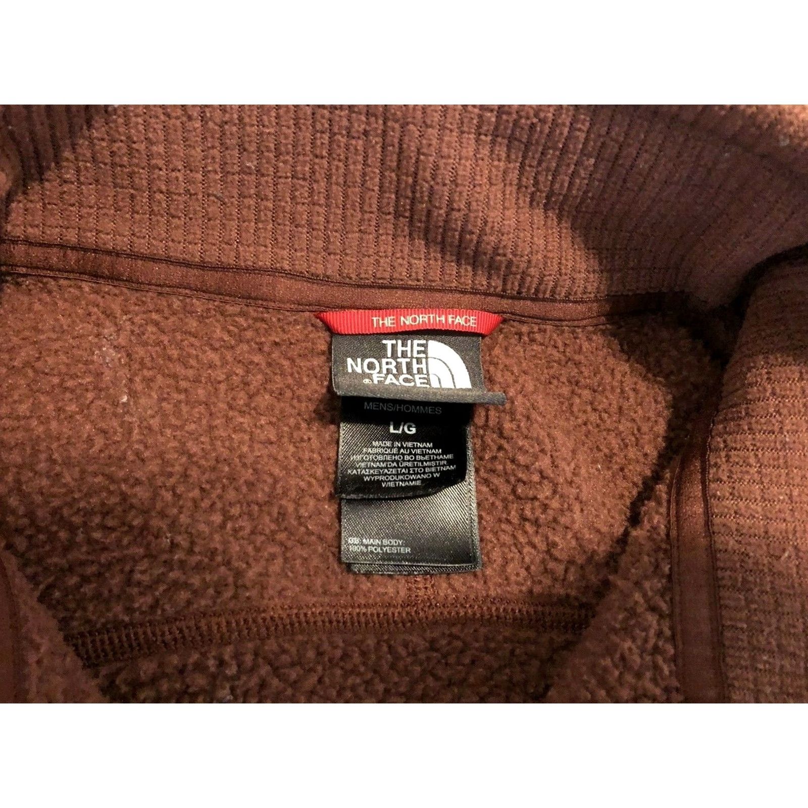 The North Face The North Face Brown Fleece Jacket Sweater Pullover 1/4 Zip Mens Size L Size US L / EU 52-54 / 3 - 3 Thumbnail
