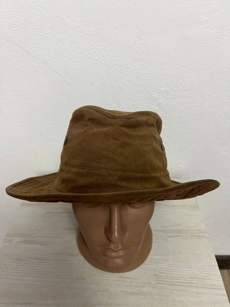 Barbour Vintage Backhouse Barbour Fedora Hat Wax Light Brown sz L Size ONE SIZE - 7 Thumbnail