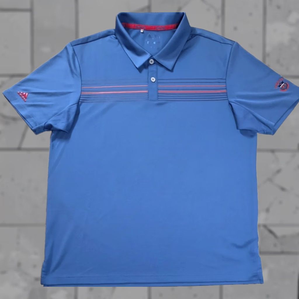 Adidas Adidas Performance Polo Golf Shirt Blue Mens L Short Sleeve Forsyth 1913 Club Polo Nike Shirt Size US L / EU 52-54 / 3 - 1 Thumbnail