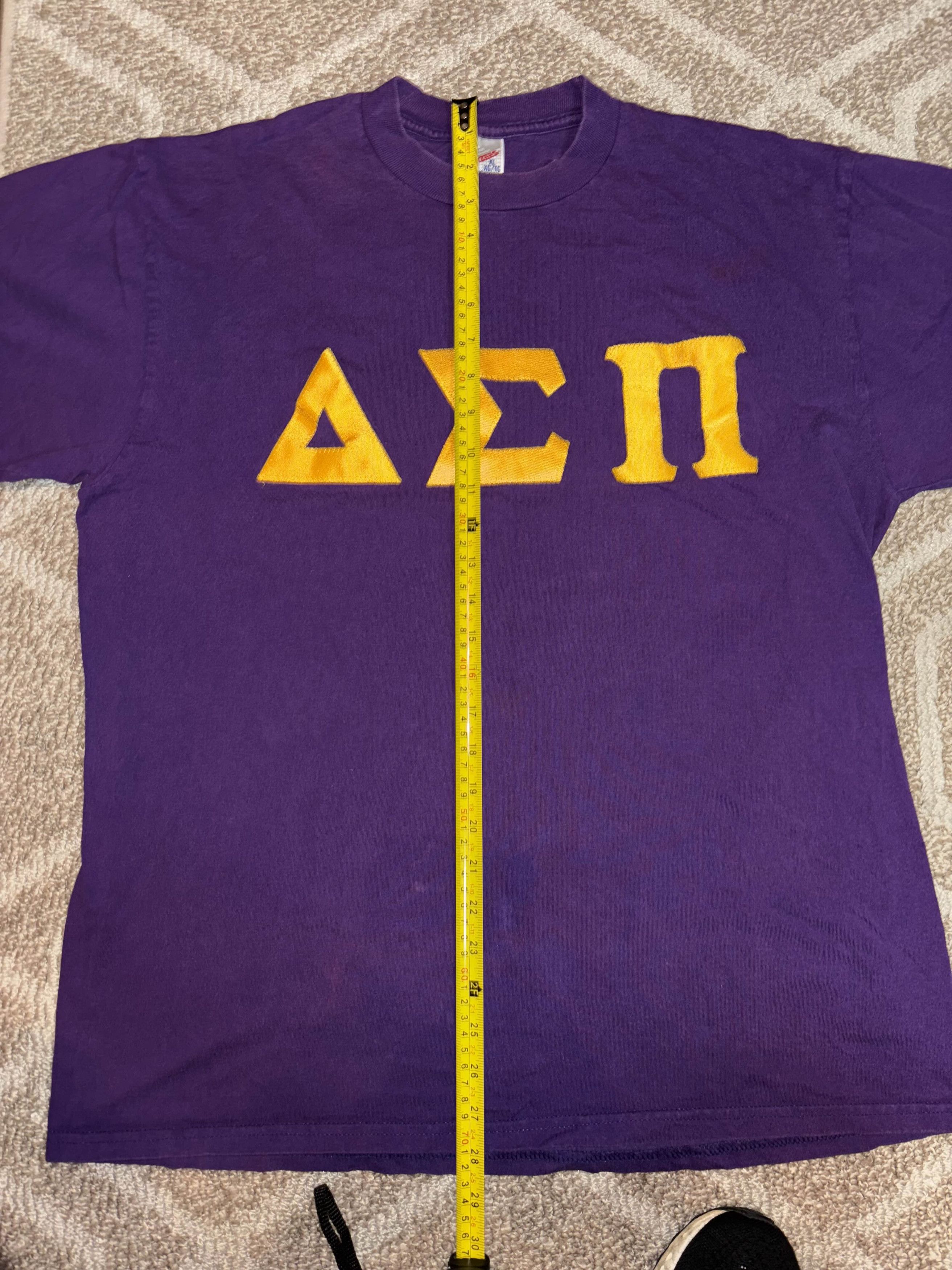 Vintage Vintage 90s Delta Sigma Pi Frat Shirt Size US XL / EU 56 / 4 - 6 Thumbnail