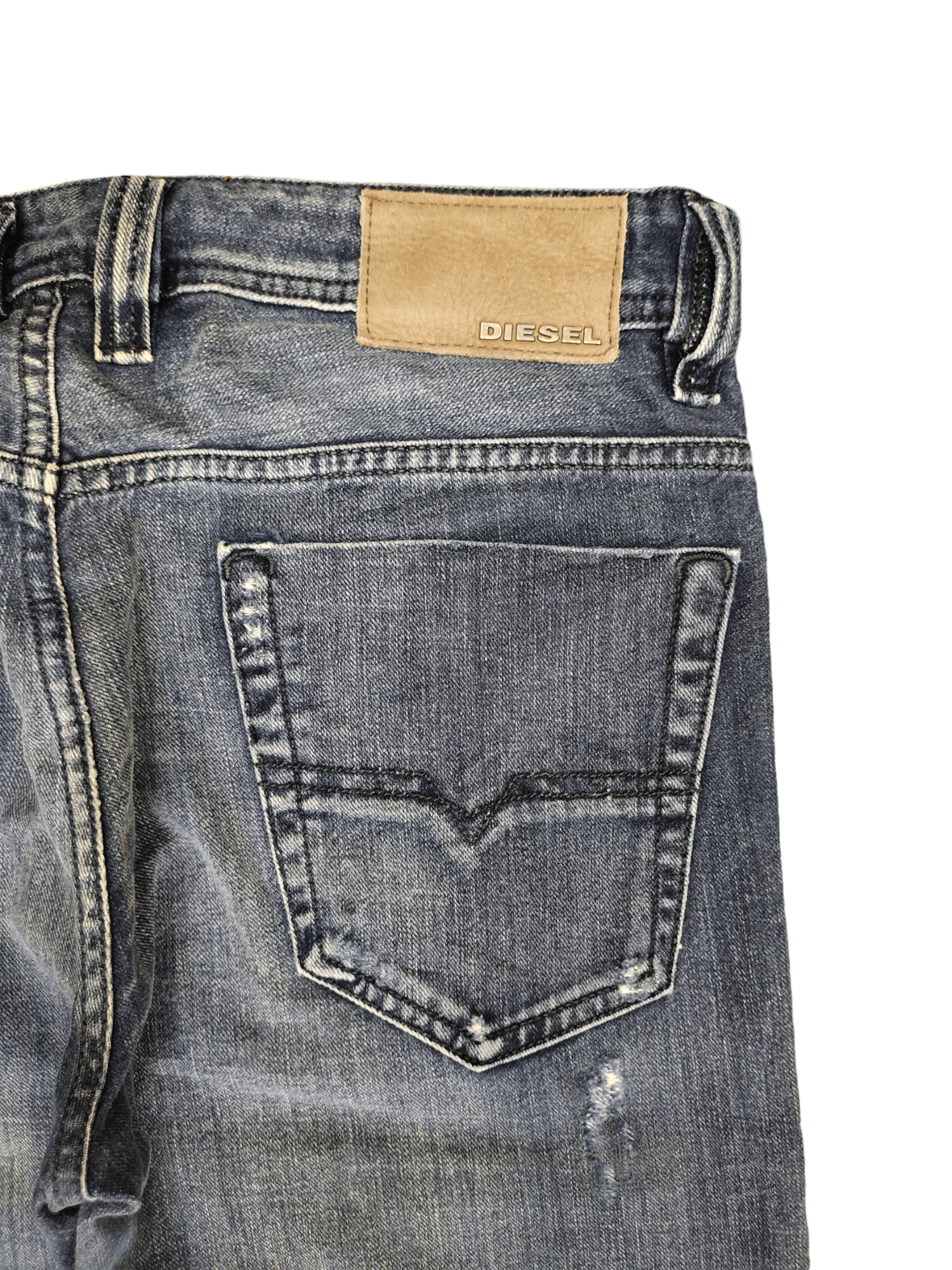 Diesel Vintage Y2k Diesel Viker Distressed Denim Jeans Streetwear Size US 29 - 15 Thumbnail