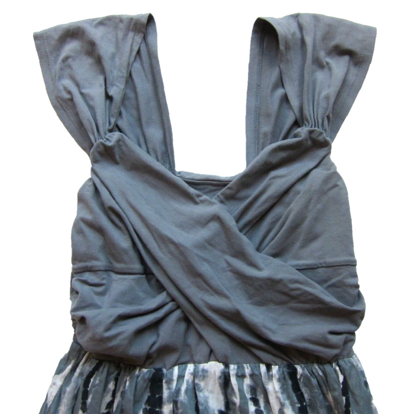 Converse VINTAGE Converse One Star Grey Cotton Tie Dye Jersey Ruched Tank Dress Dress Medium Size M / US 6-8 / IT 42-44 - 4 Thumbnail