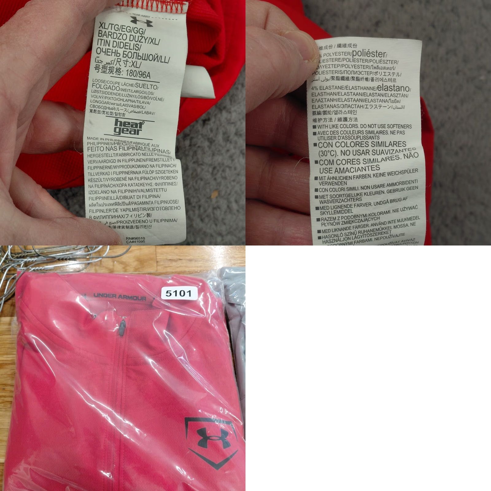 Under Armour Under Armour HeatGear 1/4 Zip Shirt Men XL Red Loose Fit Short Sleeve Functional Breathable Lightweight Utility Shirt Size US XL / EU 56 / 4 - 10 Thumbnail