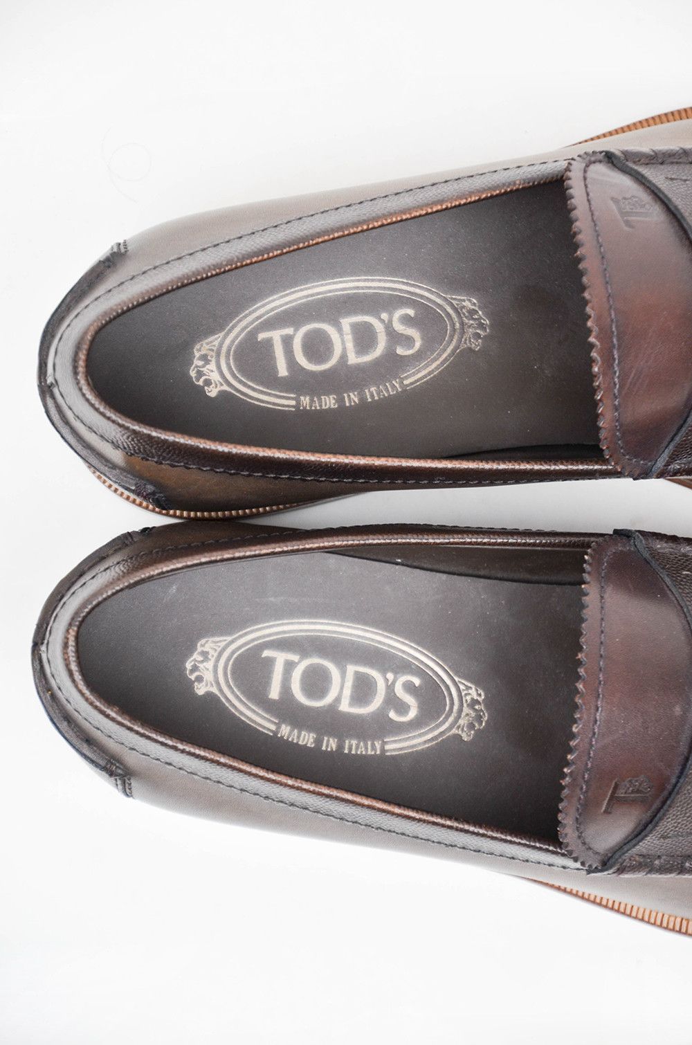 Tod's TOD’S Men’s Brown Leather Penny Loafers – Size 7 Size US 7 / EU 40 - 11 Thumbnail