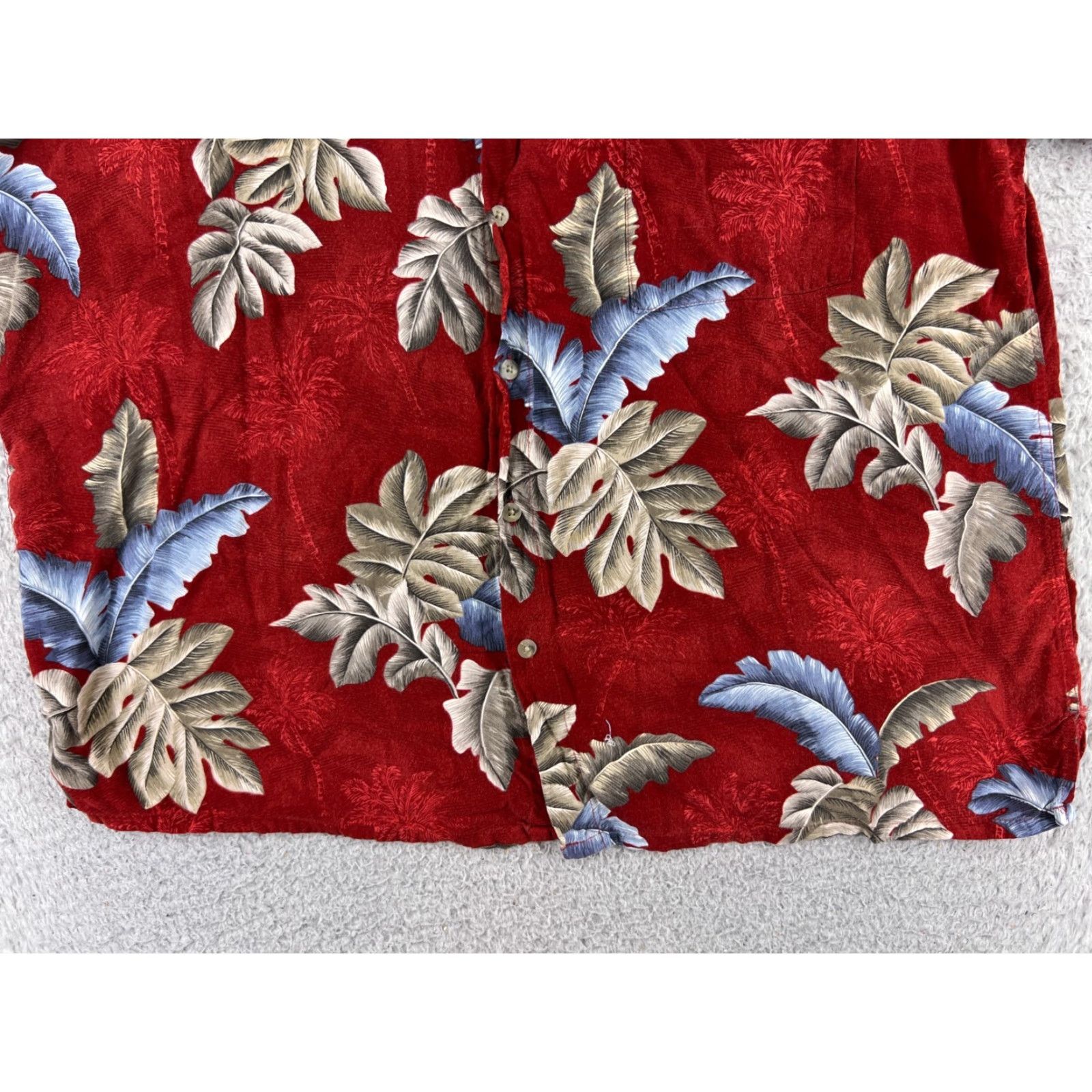 Croft & Barrow VINTAGE Croft & Barrow Shirt Men XL Red Floral Button-Up Rayon Hawaii Hawaiian Shirt Men XL Red Floral Aloha 60s 70s Mens Size US XL / EU 56 / 4 - 5 Thumbnail
