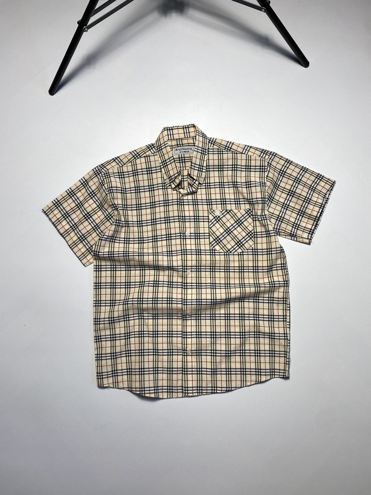 Burberry Vintage Burberry nova check hawaii shirt size S Size US S / EU 44-46 / 1 - 1 Thumbnail