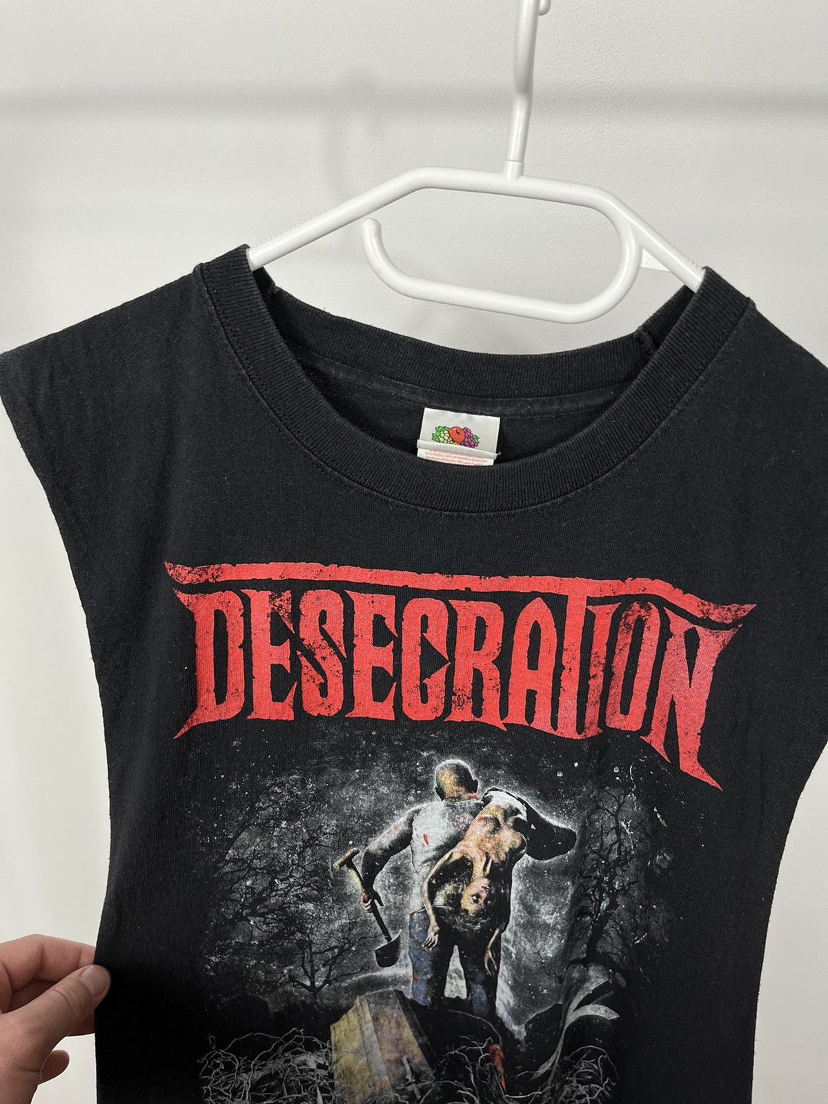 Band Tees × Vintage Vintage 2000’s Desecration Band Rock Sleeveless Tank Top Size US XL / EU 56 / 4 - 4 Thumbnail