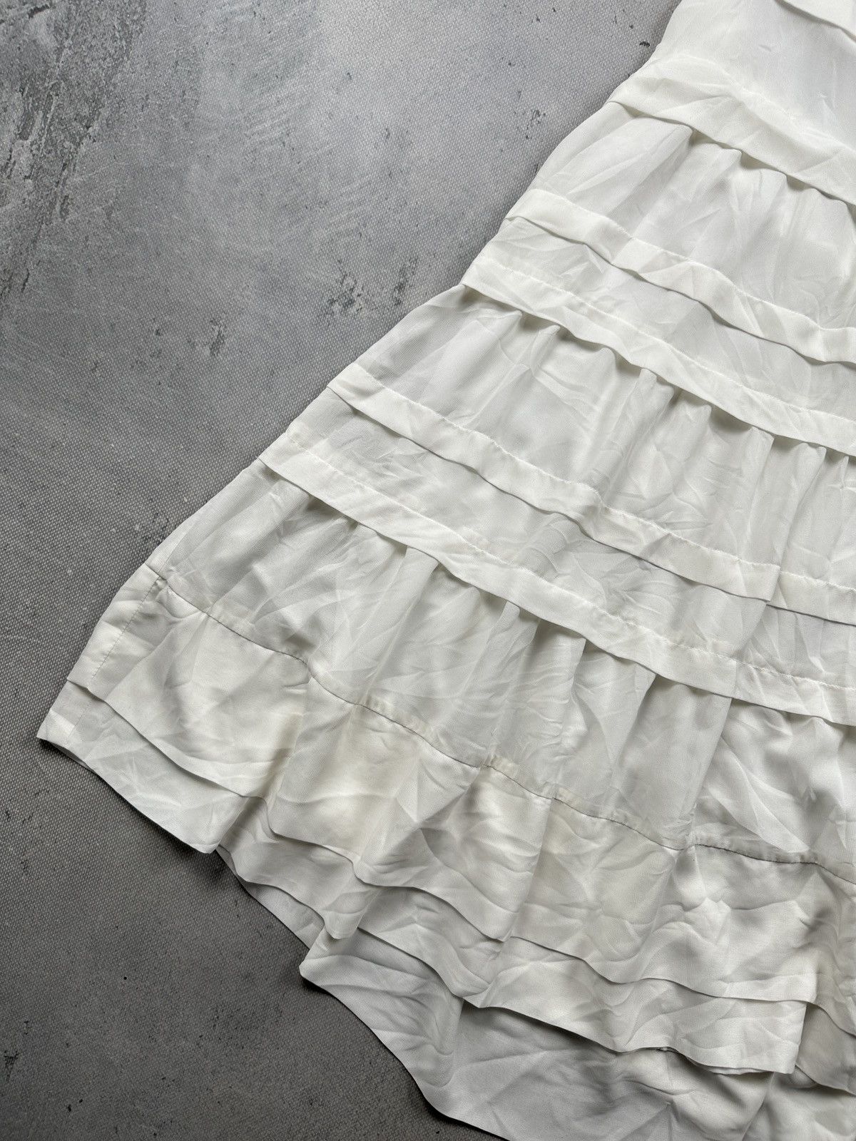 H&M H&M Conscious Collection Halter Tiered White Fairy Dress y2k Size XL / US 12-14 / IT 48-50 - 2 Thumbnail