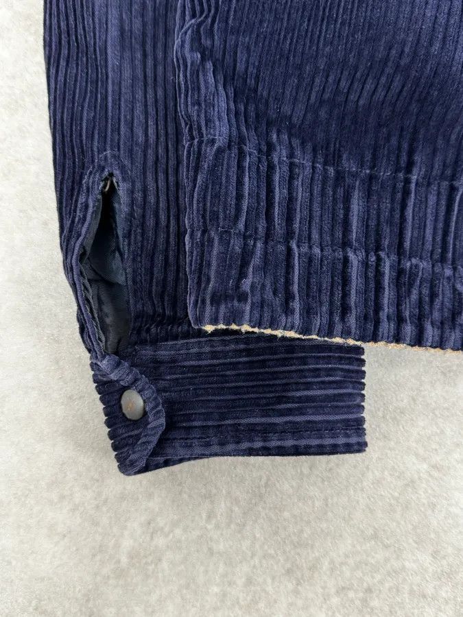 Valentino 1990s Valentino Navy Corduroy Premium Jacket Size US M / EU 48-50 / 2 - 9 Thumbnail
