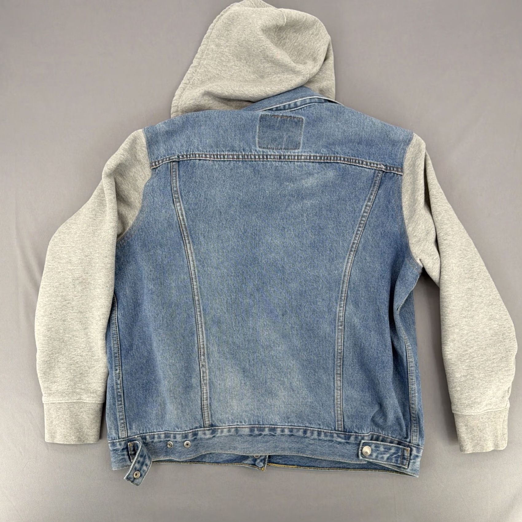 Levi's Levi’s Jacket Mens Large Blue Denim Sherpa Hooded Trucker Fleece Lined Size US L / EU 52-54 / 3 - 3 Thumbnail