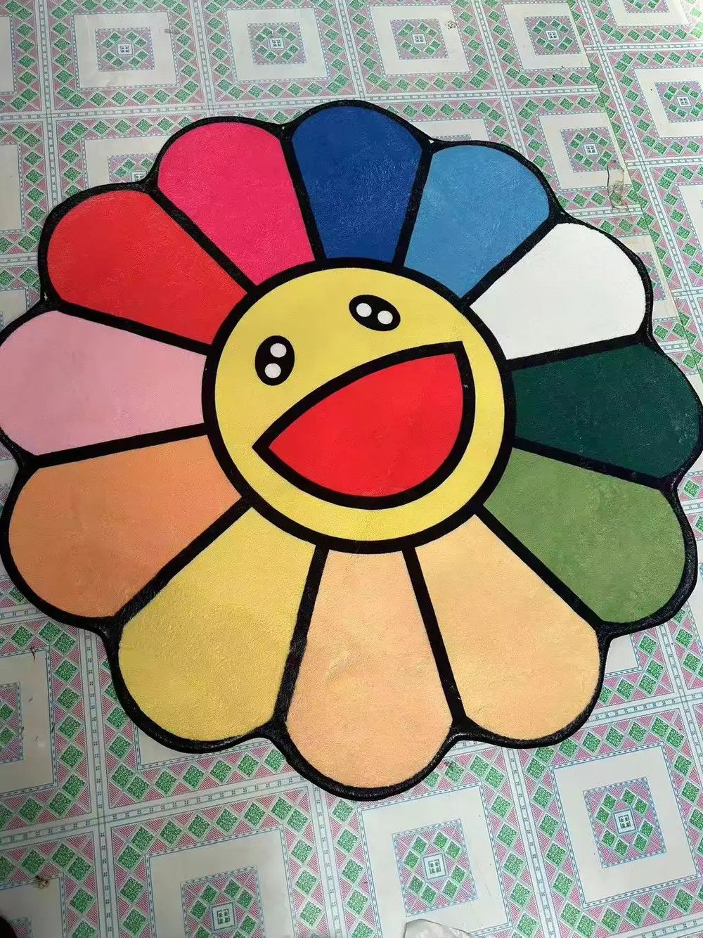 Other Flower Carpet Soft Tufted Rug Cute Size ONE SIZE - 1 Thumbnail