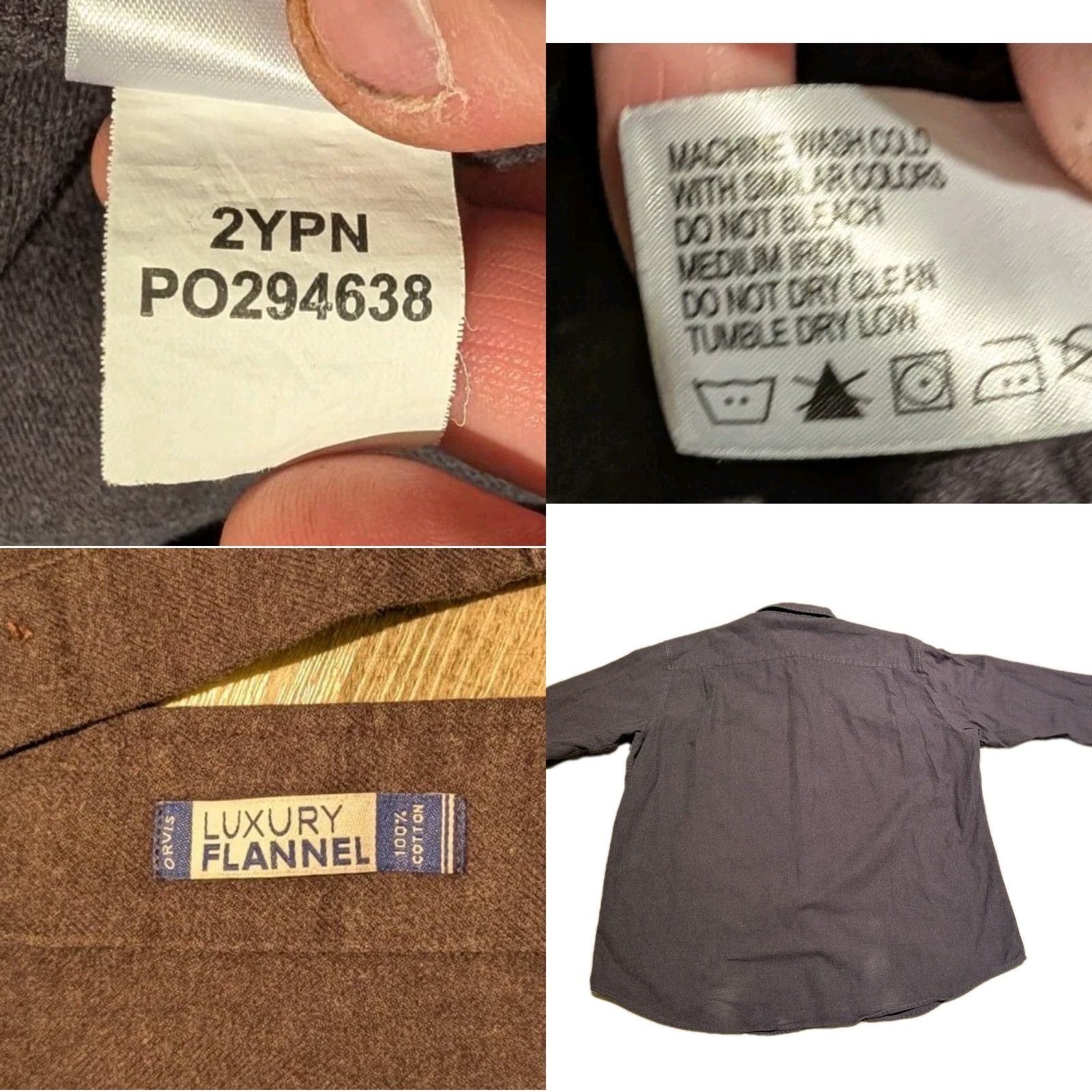 Orvis Orvis Luxury Flannel Shirt Mens Button-Down Chamois L/S Gray XL Cotton Button-Up Heavyweight Pockets Casual Travel Workwear Outdoor Classic Mens Size US XL / EU 56 / 4 - 9 Thumbnail