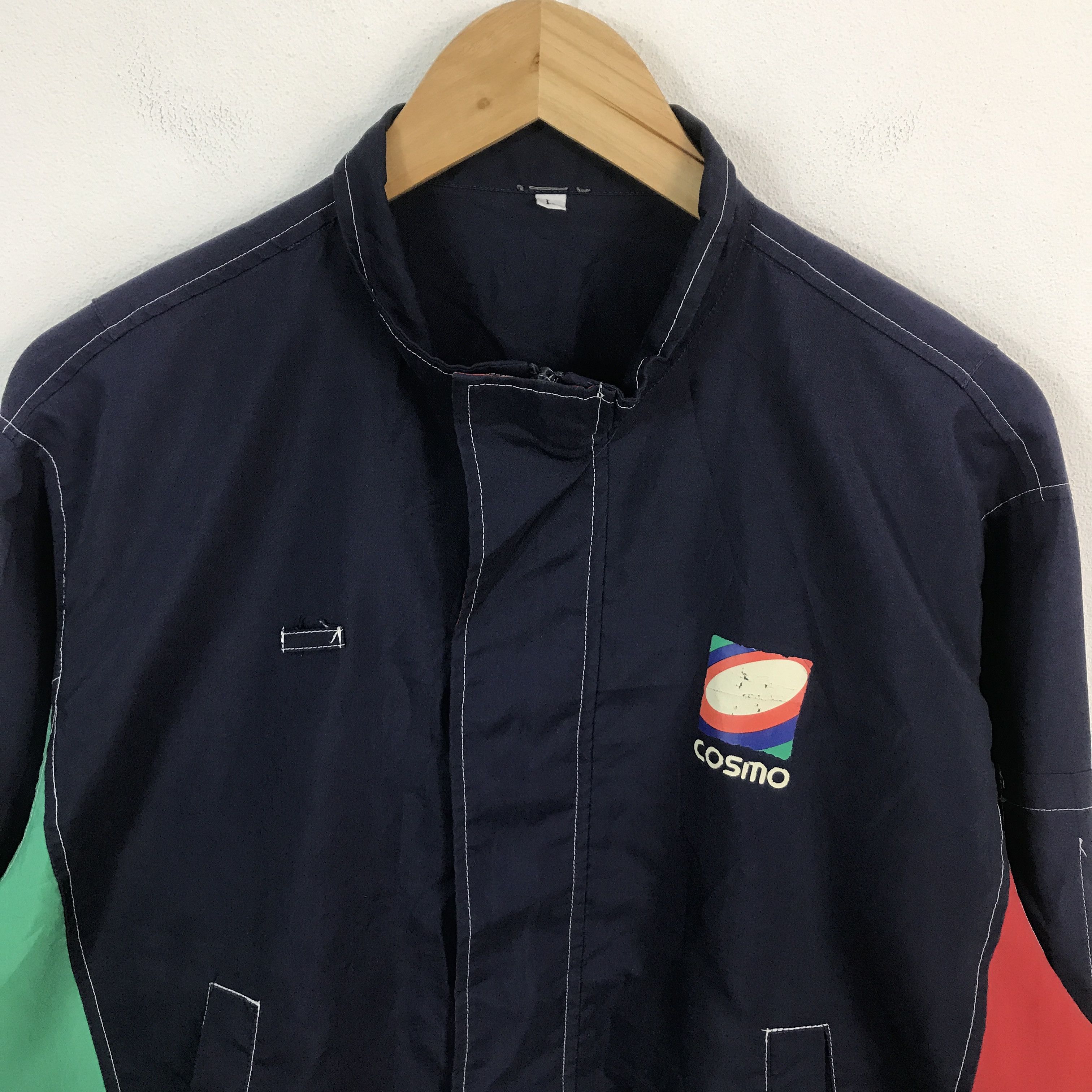 Japanese Brand Japan motorsport Cosmo Auto Service Staff Racing jacket Size US L / EU 52-54 / 3 - 3 Thumbnail