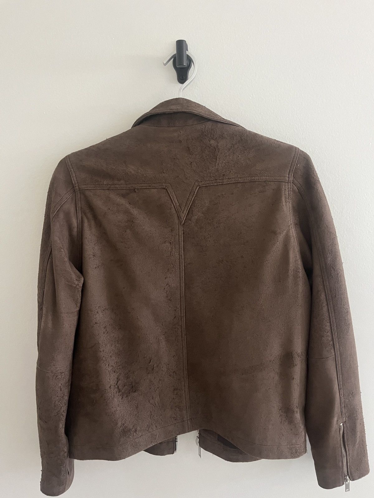 No Maintenance No Maintenance Blistered Suede Leather Jacket Size US S / EU 44-46 / 1 - 2 Thumbnail