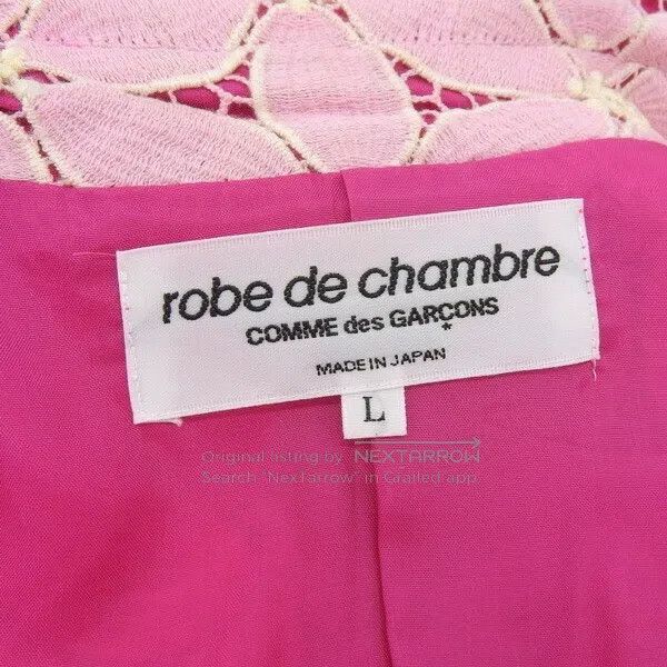 Comme des Garcons Comme Des Garcons Pink Cherry Blossom Jacket Size L / US 10 / IT 46 - 8 Thumbnail