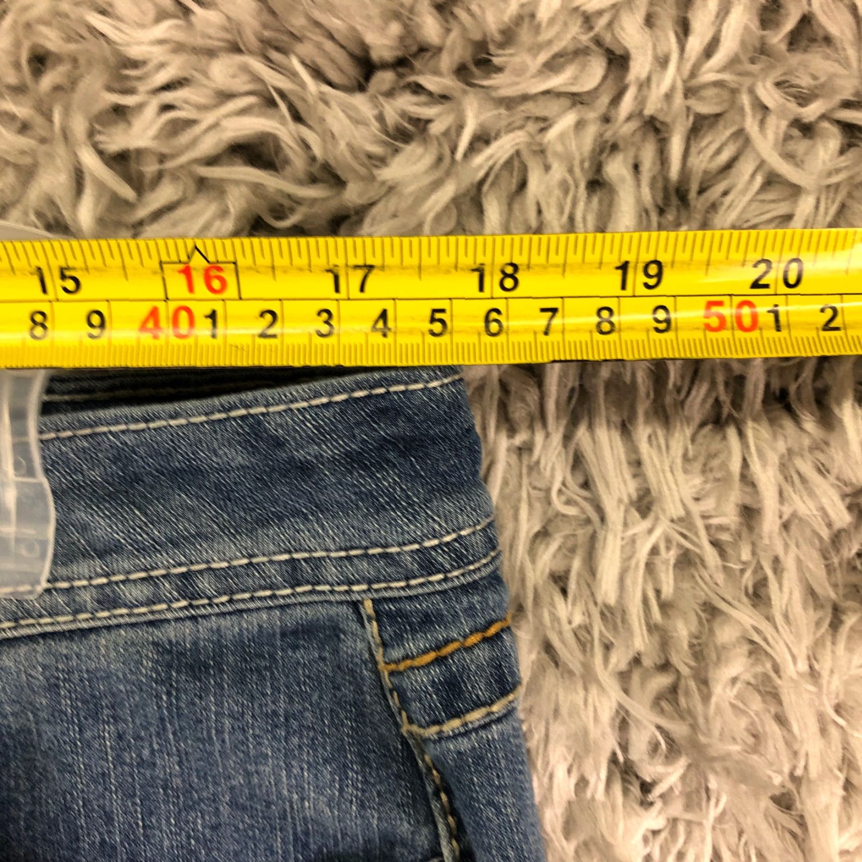 Denime CG CG Womens Jeans Size 16 Mid Rise Medium Wash Straight Leg Blue Denim Cotton Inseam 29in Size 38" / US 16 / IT 52 - 2 Thumbnail