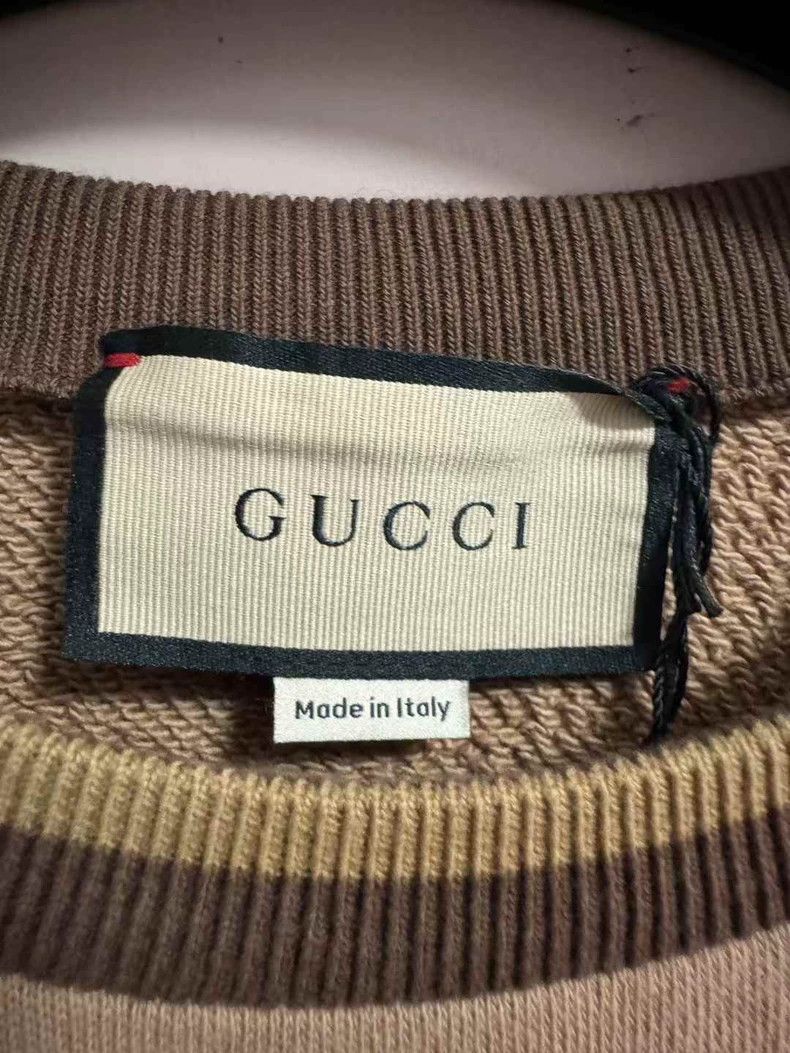 Gucci Gucci Double G embroidered brown sweatshirt 2502-Nextarrow Size US L / EU 52-54 / 3 - 3 Thumbnail