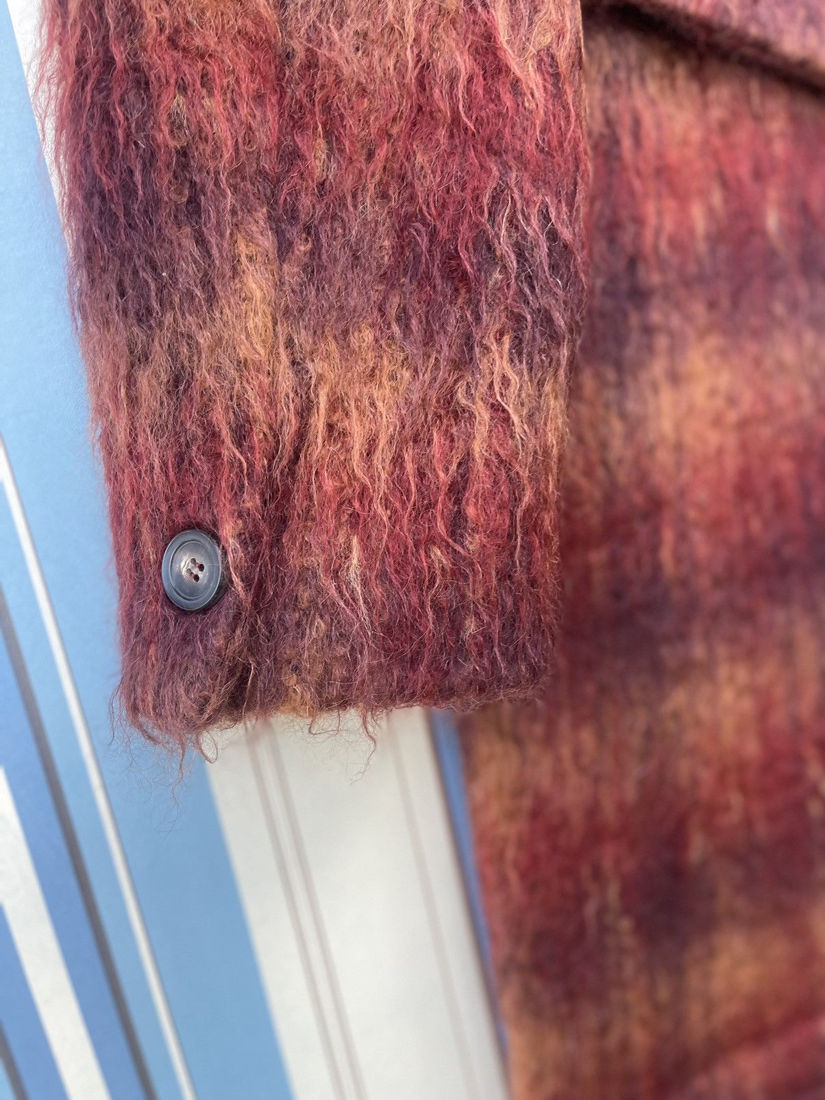 Marella Marella Made in Italy Mohair Wool Plaid Coat Size S / US 4 / IT 40 - 13 Thumbnail