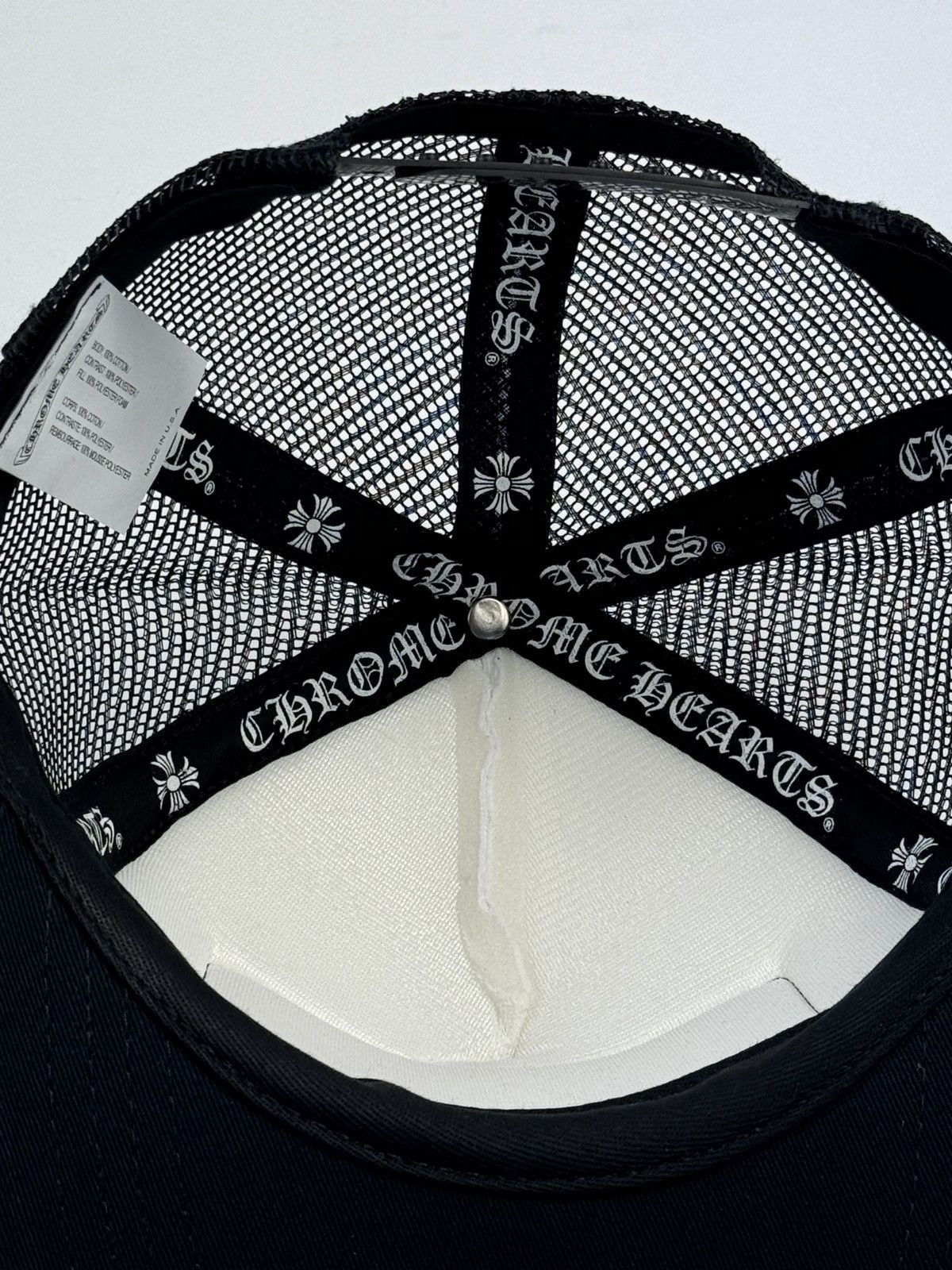 Chrome Hearts CH F**K HOLLYWOOD NAVY LOGO TRUCKER CAP Size ONE SIZE - 6 Thumbnail
