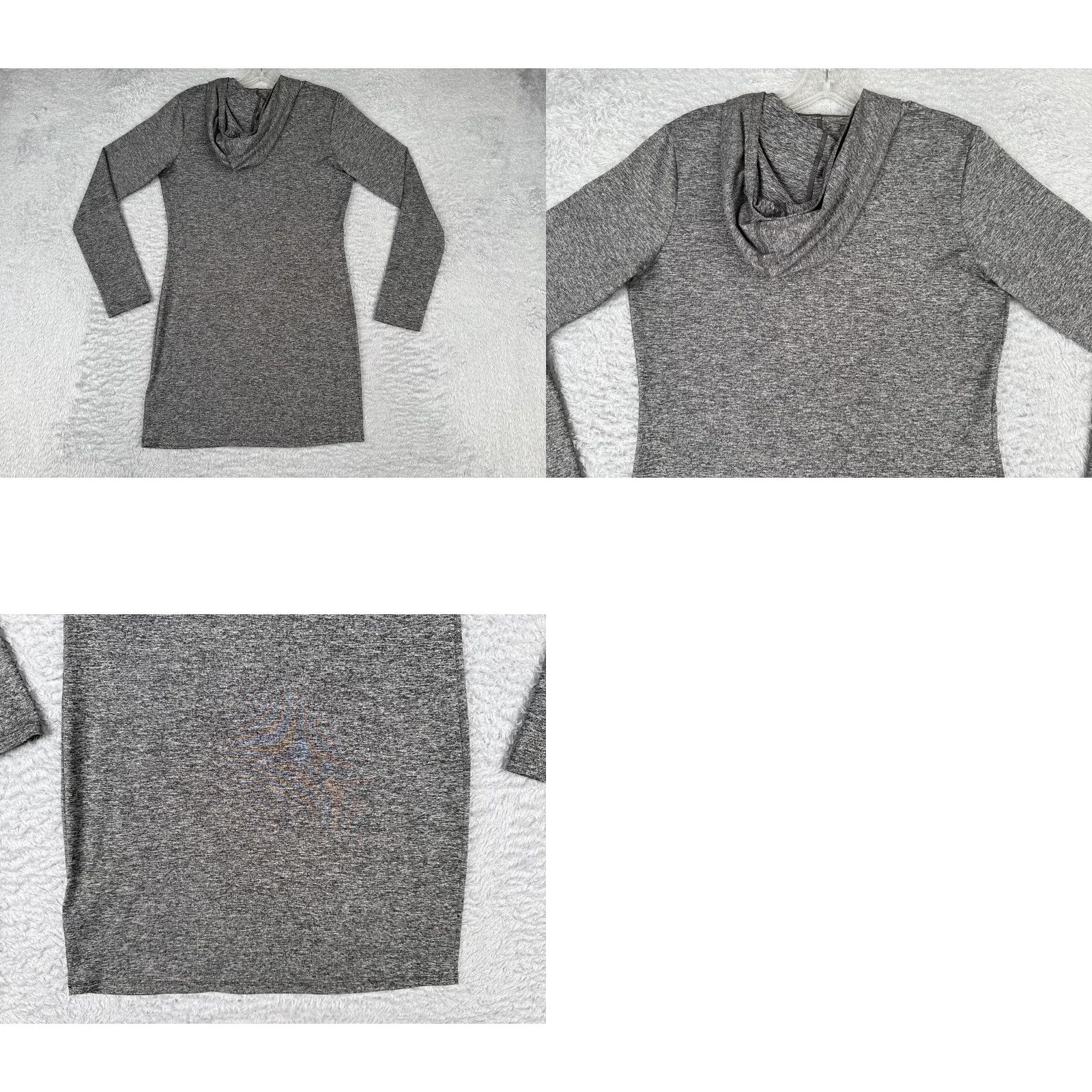 The North Face The North Face Hoodie Womens Small Gray Pullover Poly Blend Flash Dry Regular Fit Logo All Seasons Men/Women? Size S / US 4 / IT 40 - 9 Thumbnail