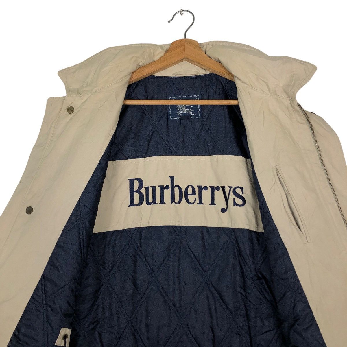 Burberry 🔥Vintage Chore Jacket Burberrys Big Logo Size US L / EU 52-54 / 3 - 12 Thumbnail