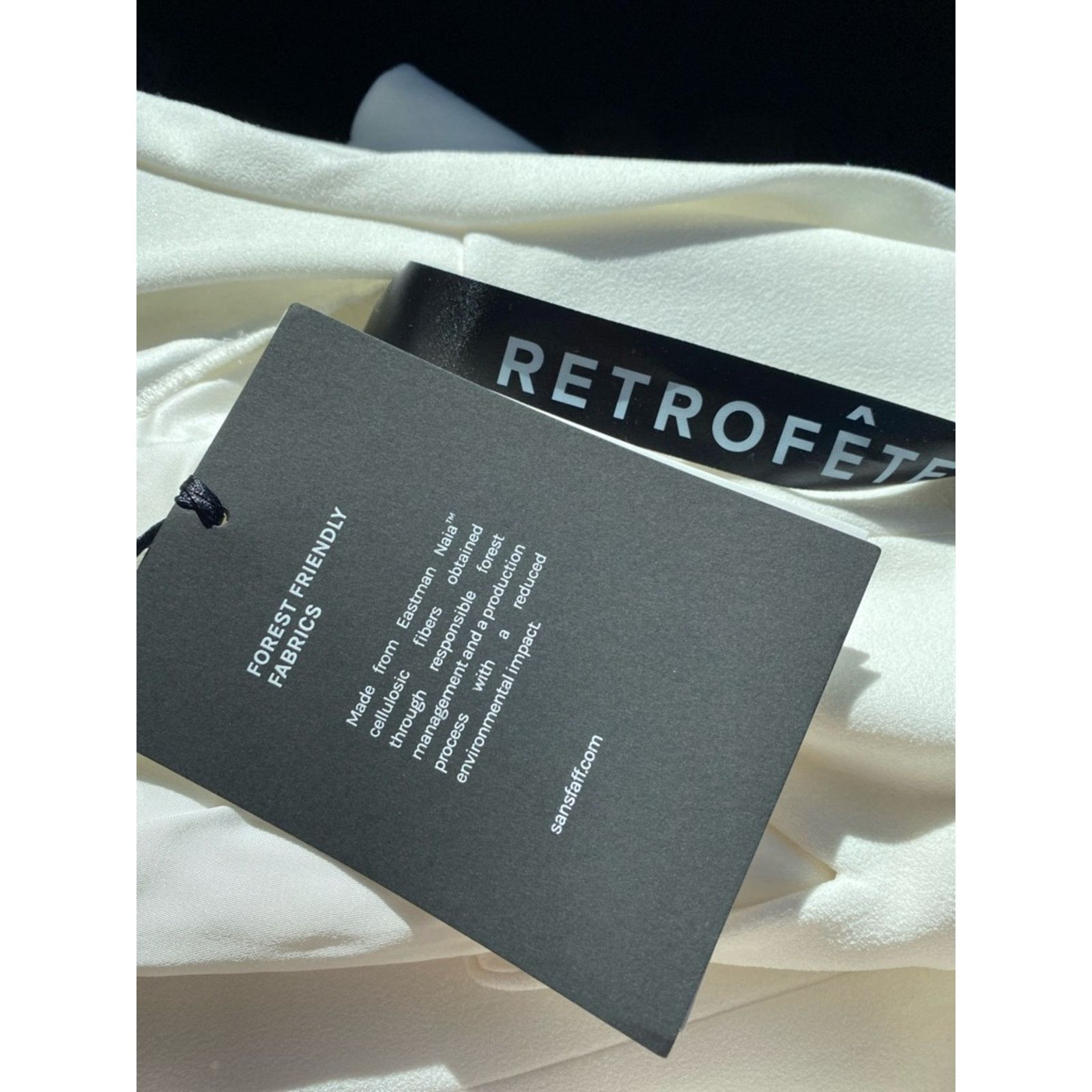 Retrofete New Retrofete Sans Faff $565 Simone Mini V Dress Wht XS NWT Size XS / US 0-2 / IT 36-38 - 5 Thumbnail