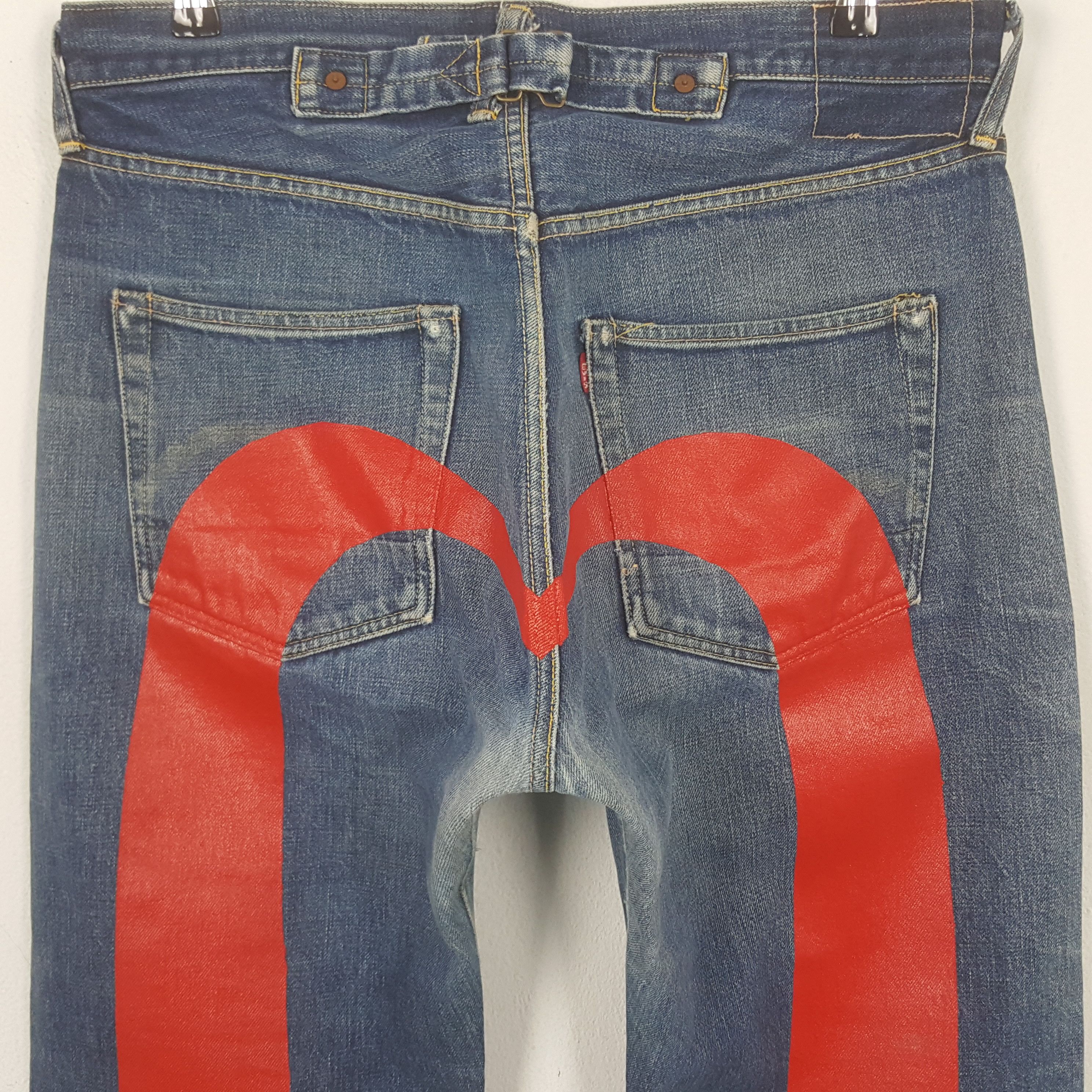 Evisu Vintage Evisu Japanese Daicock Custom Art Denim Jeans RR23 Size US 34 / EU 50 - 2 Thumbnail