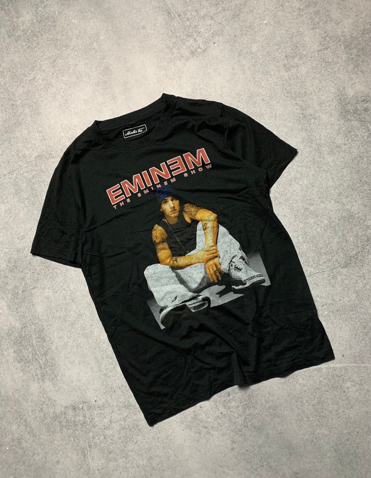 Pre-owned Rap Tees X Vintage Eminem Y2k Hip Hop Rap Tee In Black