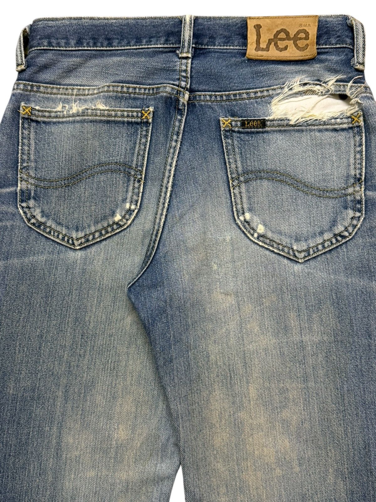 Lee Vintage 90s Lee Rider Mud Wash Faded Whiskers Wide Leg Flare Size 26" / US 2 / IT 38 - 6 Thumbnail