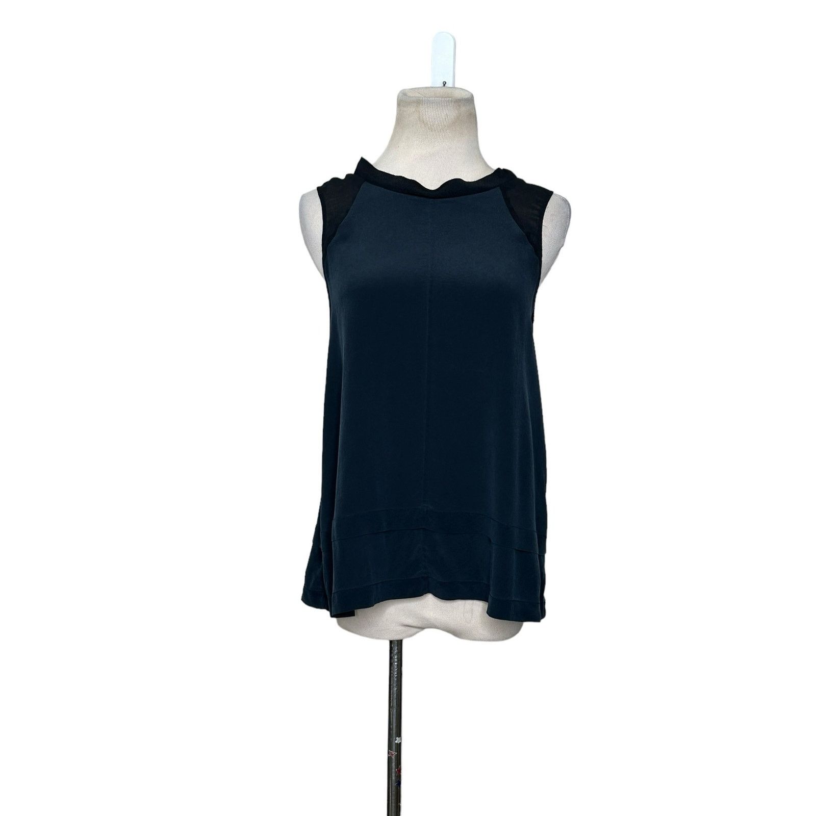 Madewell Madewell black silk sleeveless blouse size small Size S / US 4 / IT 40 - 11 Thumbnail