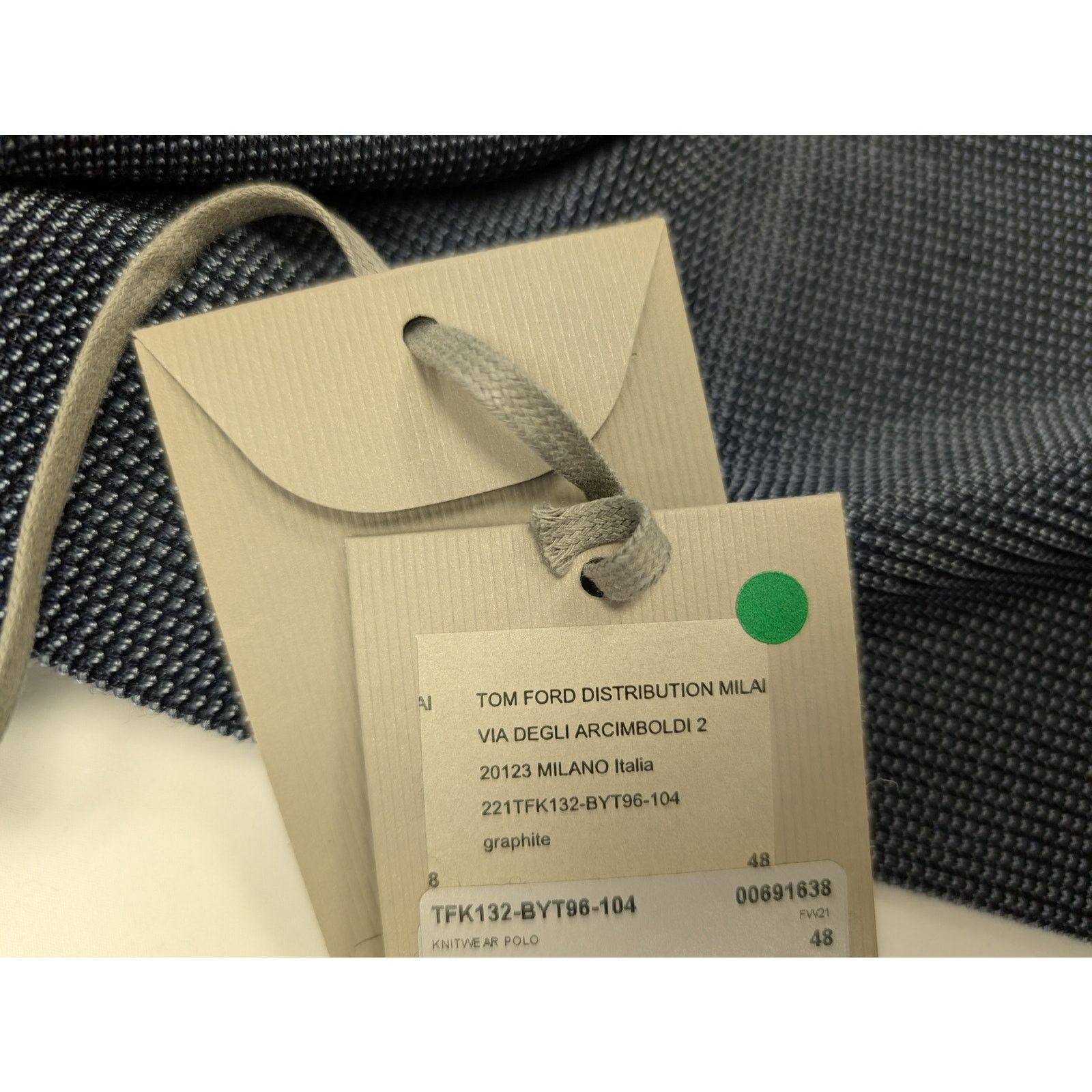 Tom Ford o1rshd1 Q:2 / Knitwear Polo in Navy Size US M / EU 48-50 / 2 - 18 Thumbnail