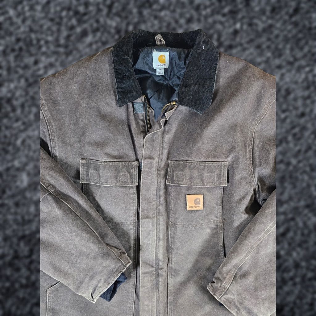 Carhartt VINTAGE Carhartt C26-DKB Brown Quilted Arctic Workwear Jacket Mens XX Long Reg Size US XXL / EU 58 / 5 - 1 Thumbnail