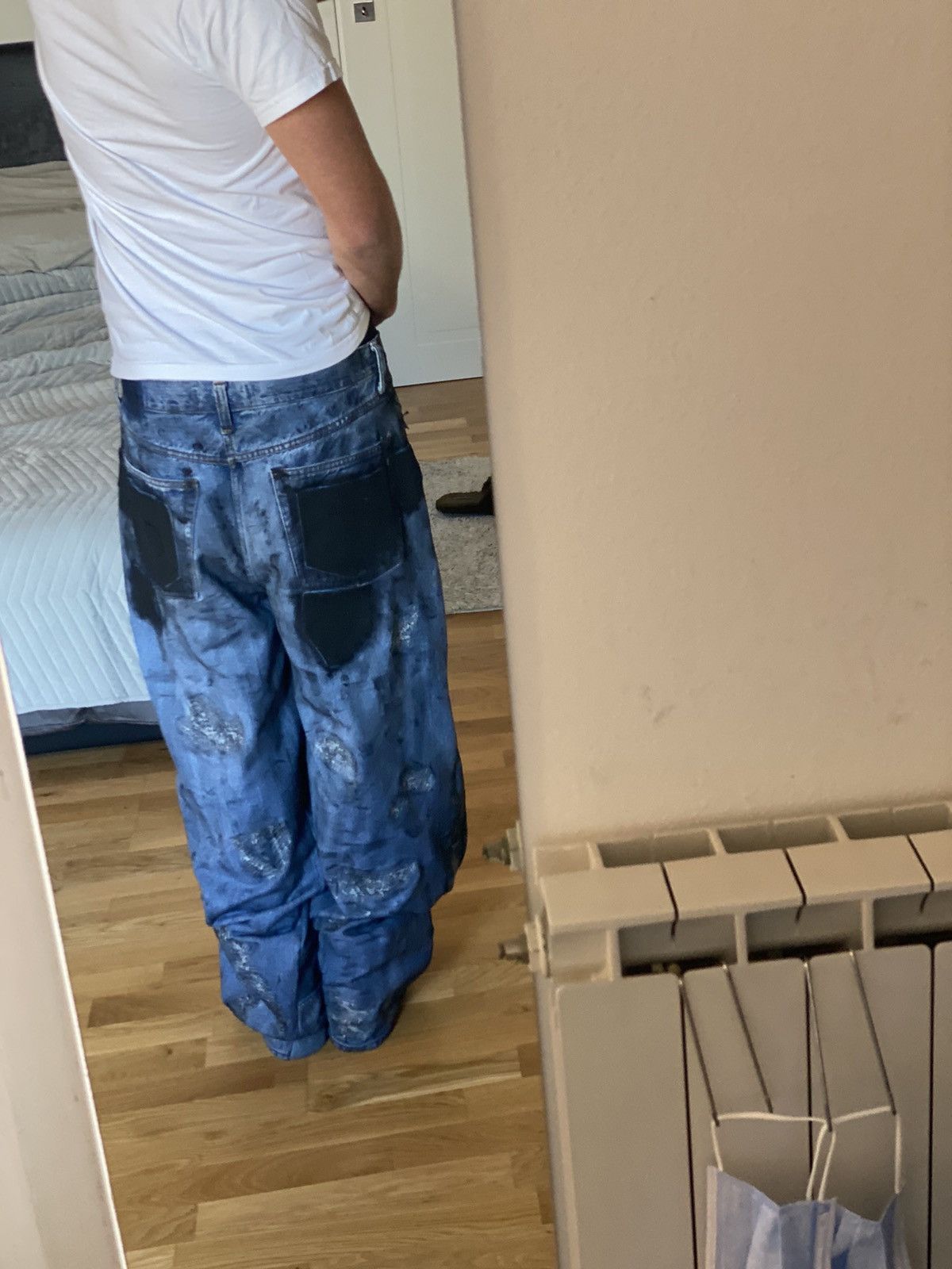 Vintage Custom baggy jeans Size US 35 - 4 Thumbnail