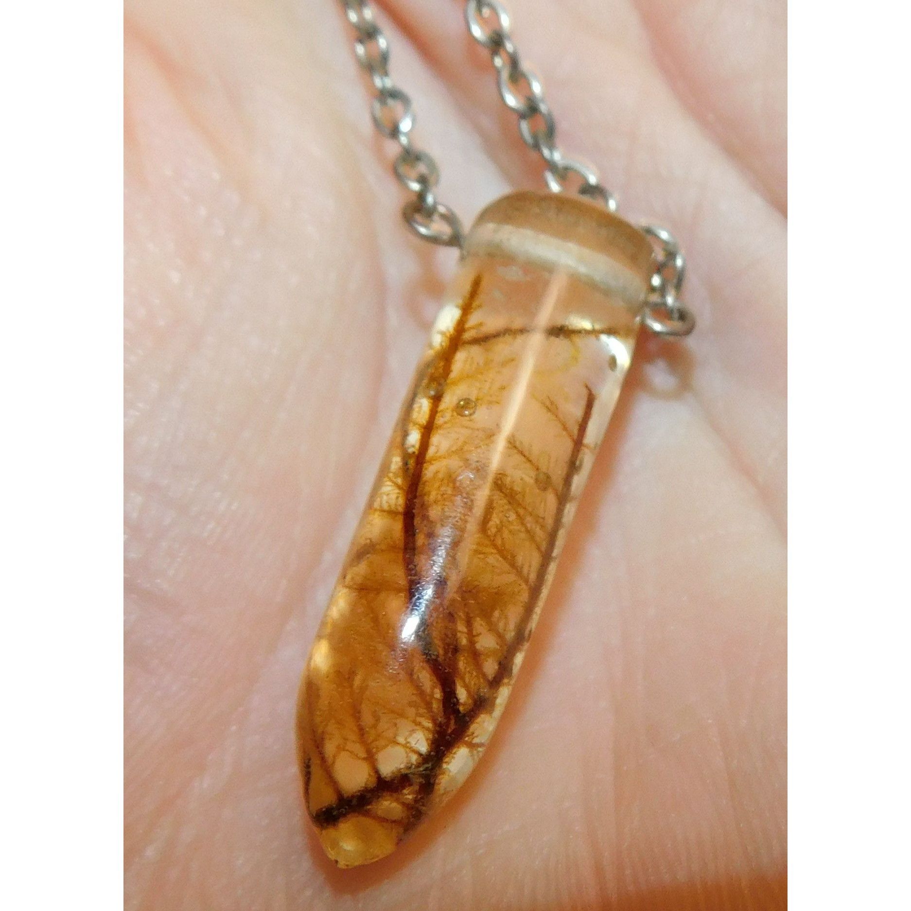 Handmade Handmade Fairycore Mossy Vine Resin Necklace Size ONE SIZE - 2 Thumbnail