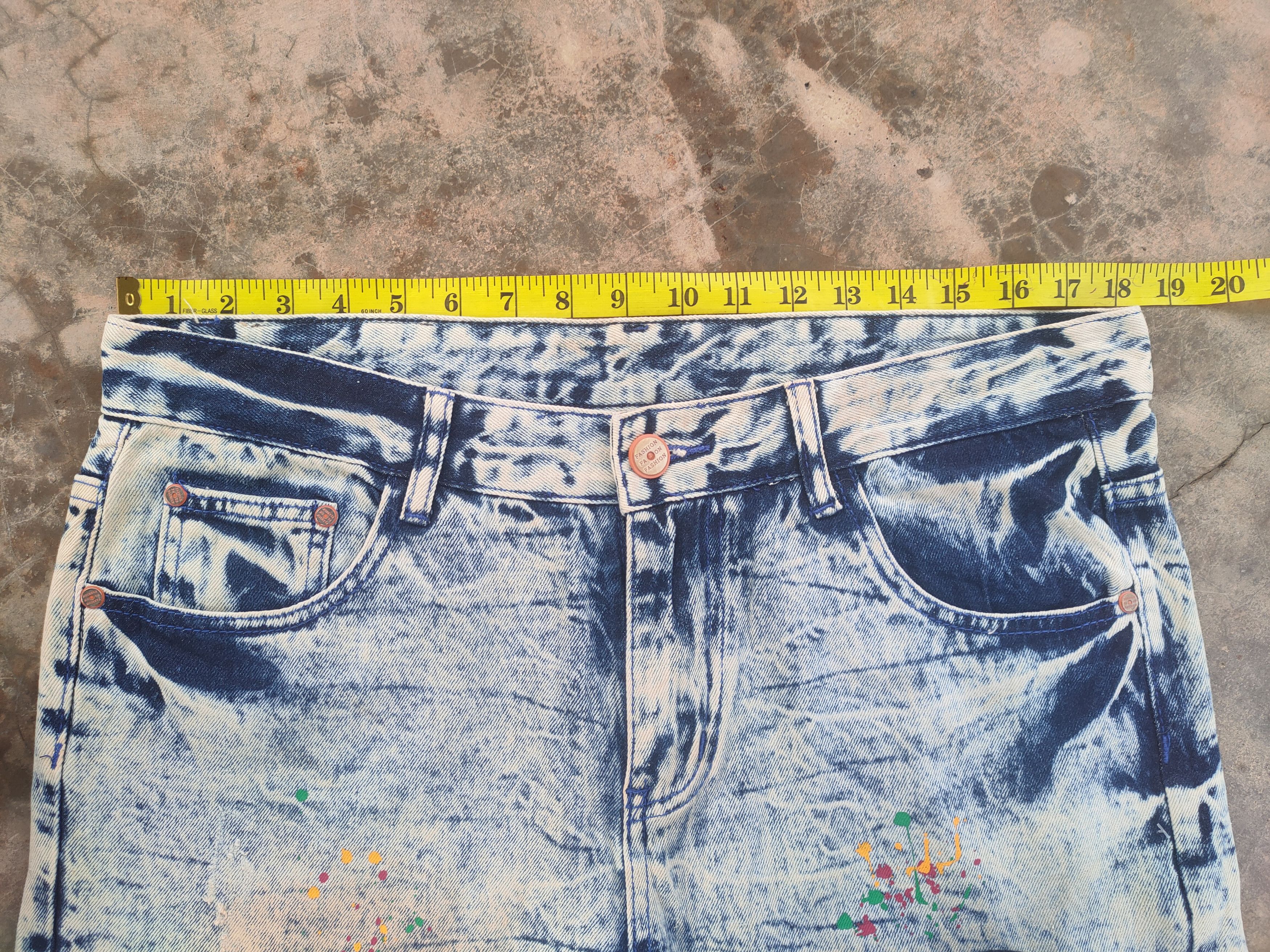 Fashion Victim VTG FASHION PAINT PATCHWORK MUD WASH DENIM JEANS DENIM Size US 36 / EU 52 - 8 Thumbnail