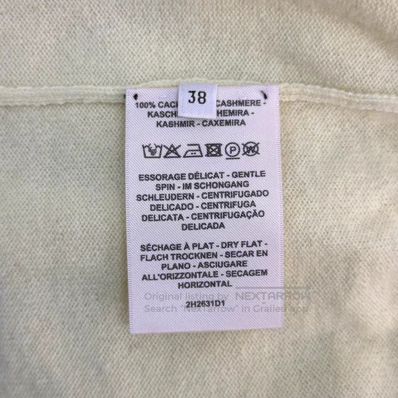 Hermes Hermes Yellow Large Logo Cashmere Sweater Size XS / US 0-2 / IT 36-38 - 6 Thumbnail