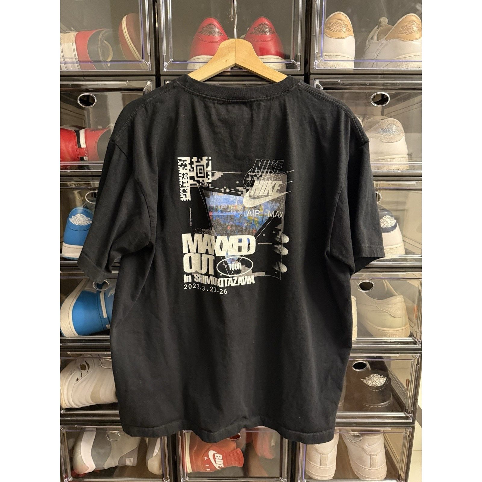 Nike Nike Air Max Maxed Out Tour 2023 Shimokitazawa Tee XL Black Size US XL / EU 56 / 4 - 3 Thumbnail
