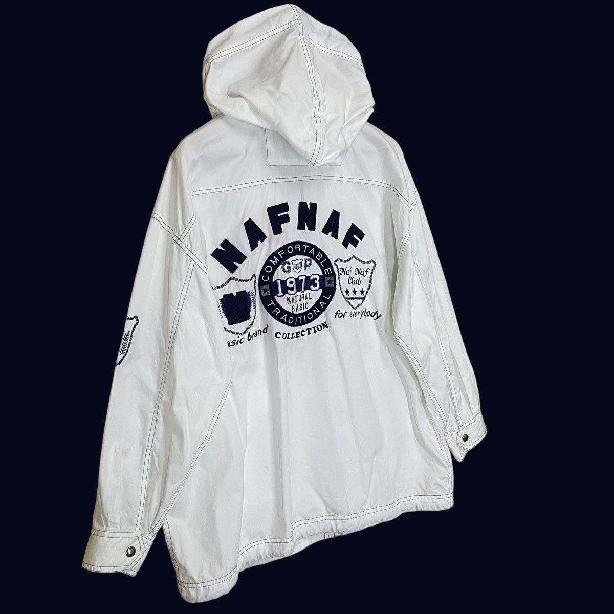 Issey Miyake Vintage 90s Naf Naf By Issey Miyake Zipper Hoodie Jacket Size US L / EU 52-54 / 3 - 2 Thumbnail