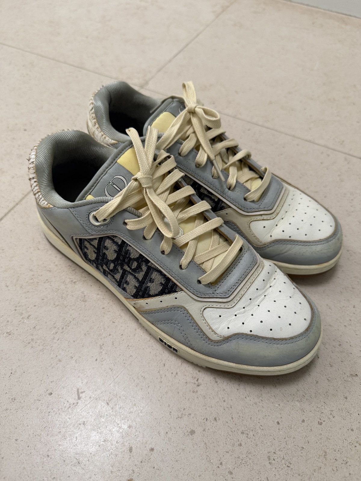Dior DIOR - B27 low grey/white mens size 42 Size US 9.5 / EU 42-43 - 4 Thumbnail