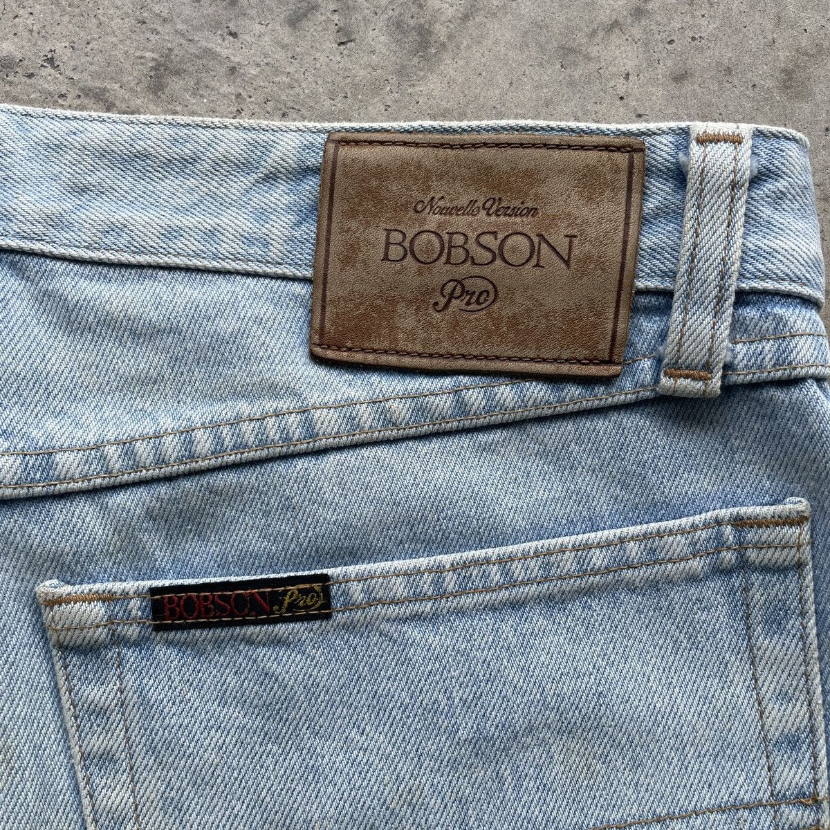 Japanese Brand Vintage Bobson Light wash Jeans Faded Denim Pants W32 Size US 32 / EU 48 - 11 Thumbnail