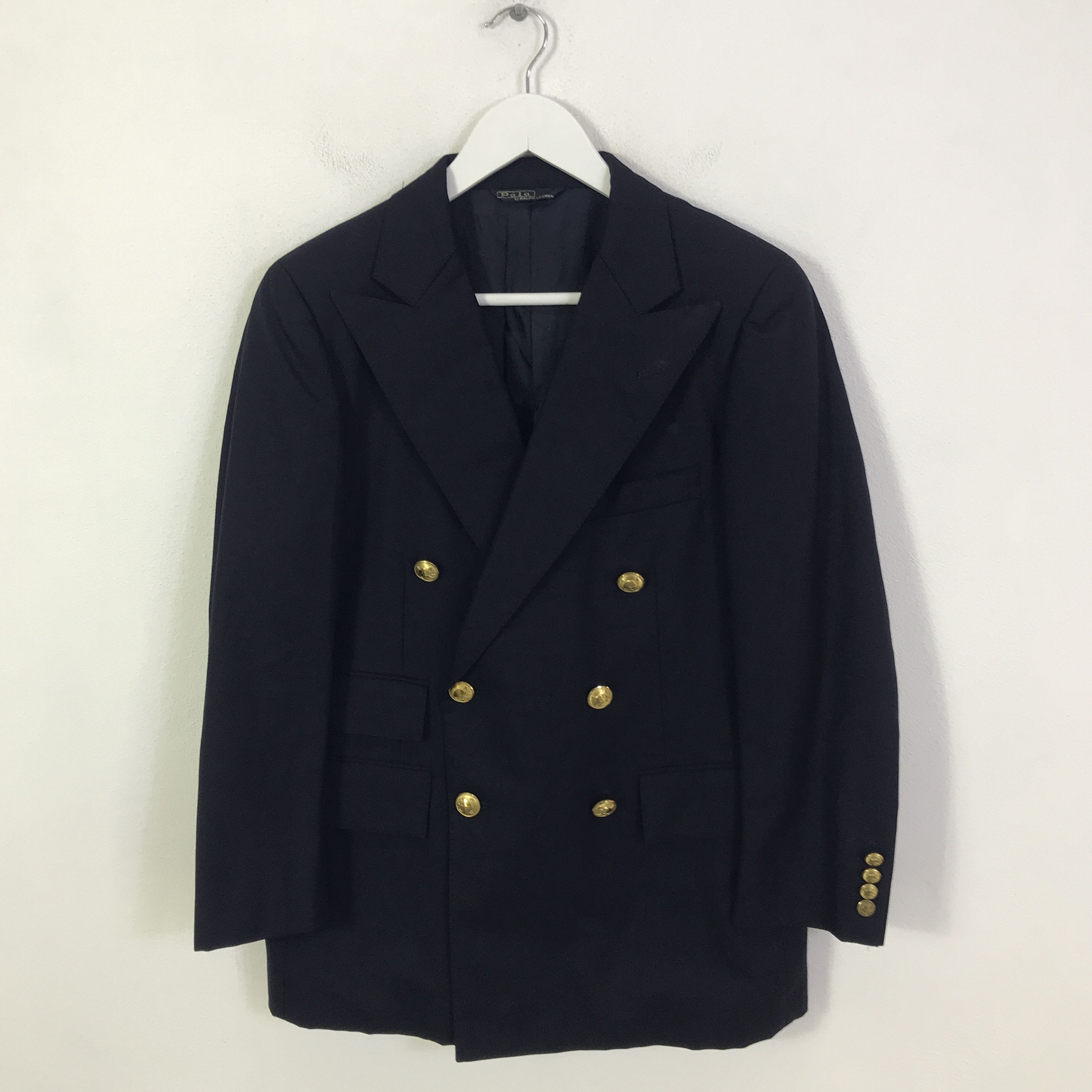 Polo Ralph Lauren Polo Ralph Lauren Double breasted gold button blazer K107B22 Size US M / EU 48-50 / 2 - 1 Thumbnail