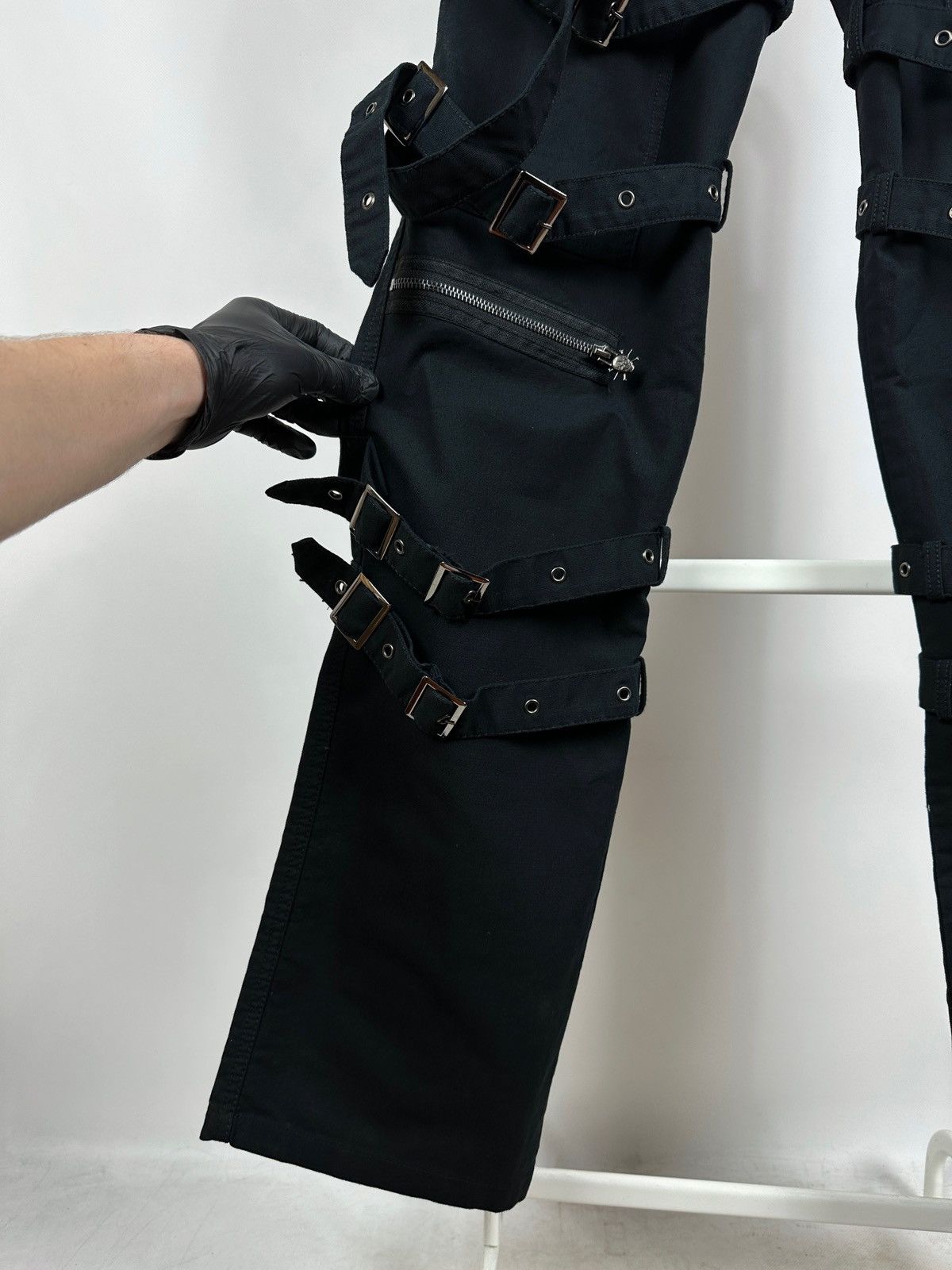 Queen Of Darkness Avant Garde Punk Goth Bondage Cargo Pants