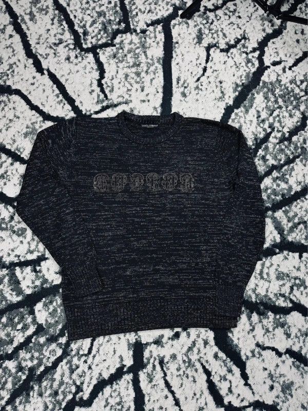 Dolce & Gabbana Dolce & Gabbana sweater logo gray black M Size US M / EU 48-50 / 2 - 1 Thumbnail