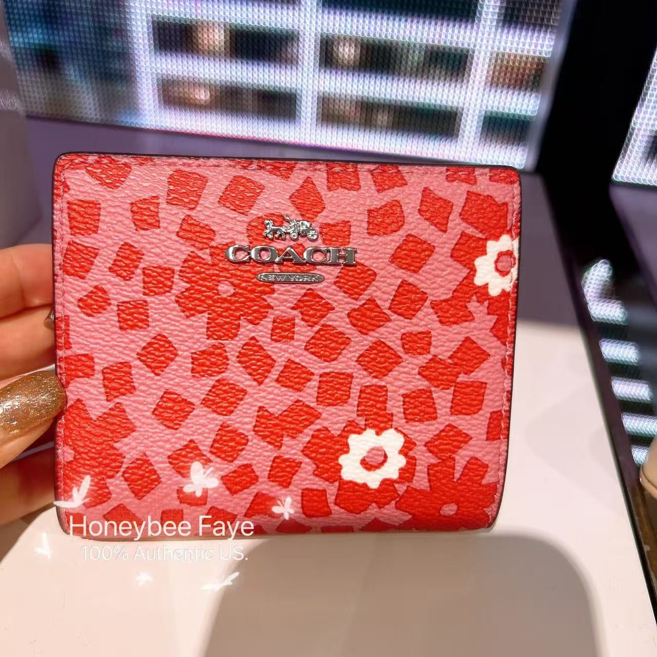 Coach Snap Wallet With Floral Print CBO75 Size ONE SIZE - 1 Thumbnail