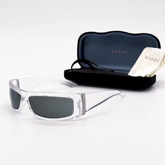 Gucci NEW GUCCI SUNGLASSES GG1492S 004 CRYSTAL UNISEX EYEWEAR Size ONE SIZE - 1 Thumbnail