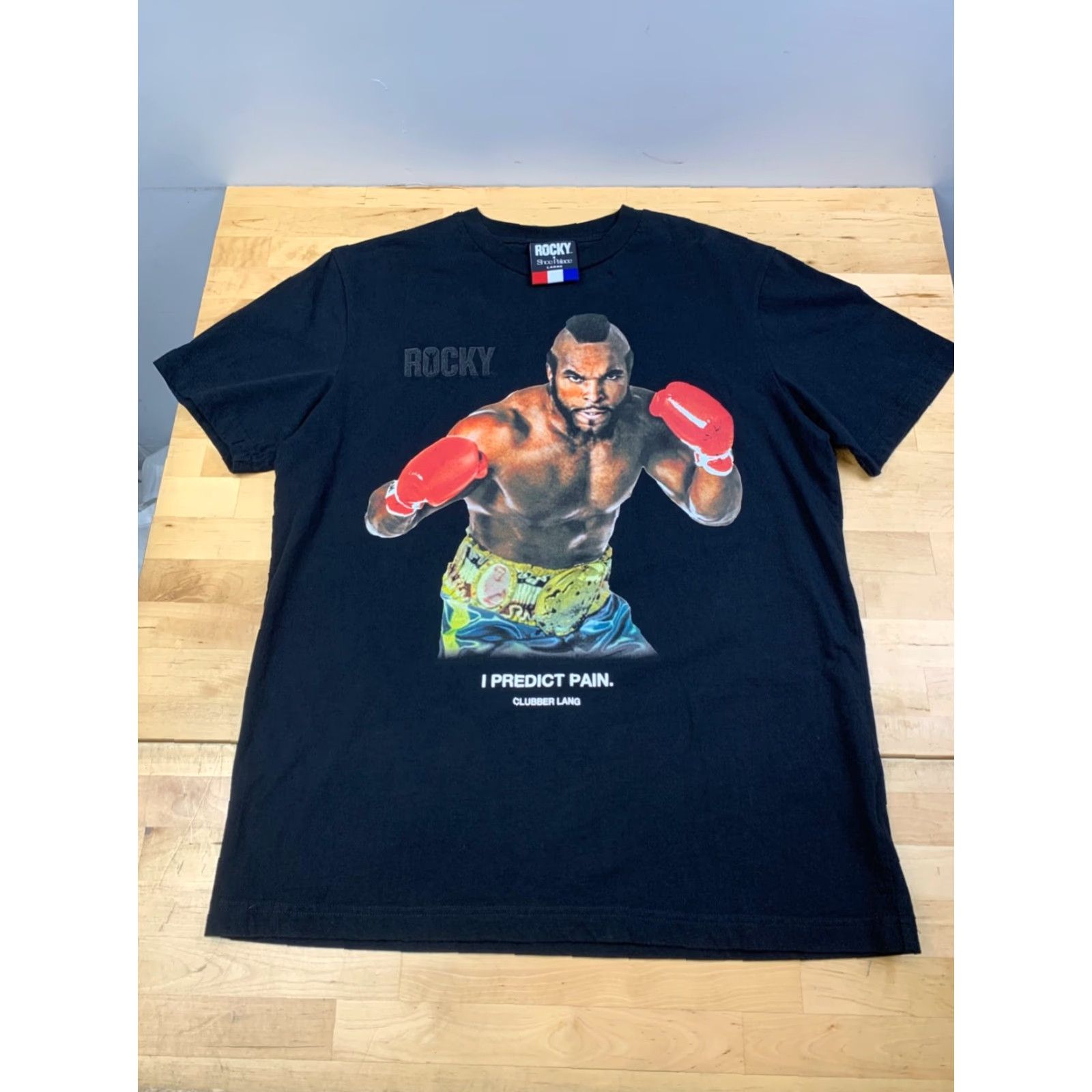 Palace ROCKY Shirt Mens L Black T-Shirt I Predict Pain 12556 Movie Clubber Lang Shoepalace | Vintage not specified Size US L / EU 52-54 / 3 - 5 Thumbnail