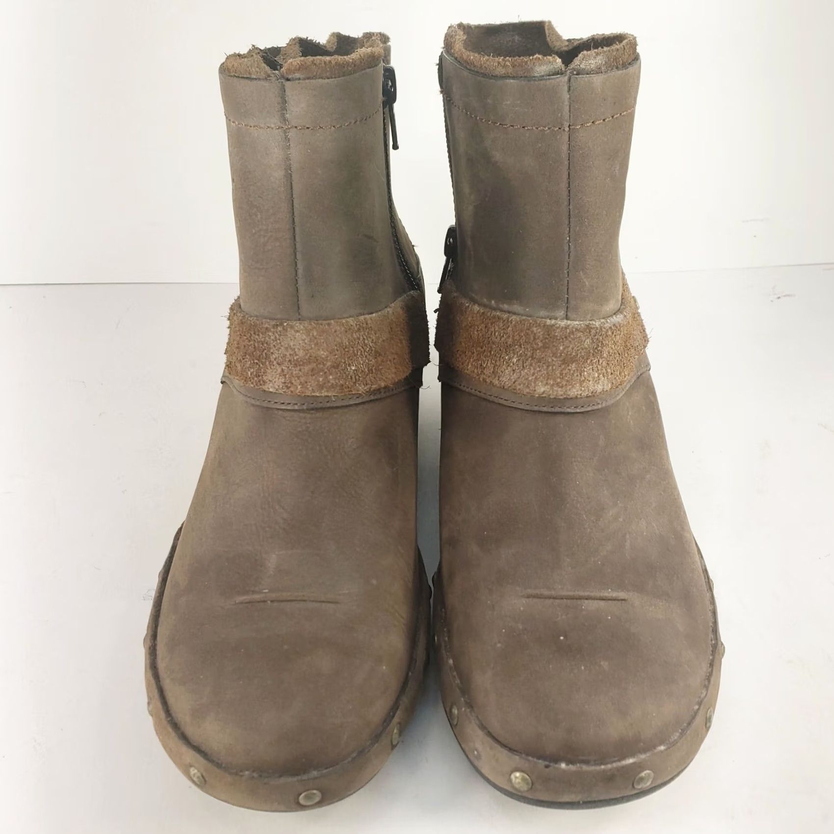 Merrell Merrell Luxe Mid Bitter Chocolate Ankle Boots Women's 7.5 Brown Leather Zip Studded Platform Block Heel Casual Fall Winter Size US 8 / IT 38 - 3 Thumbnail