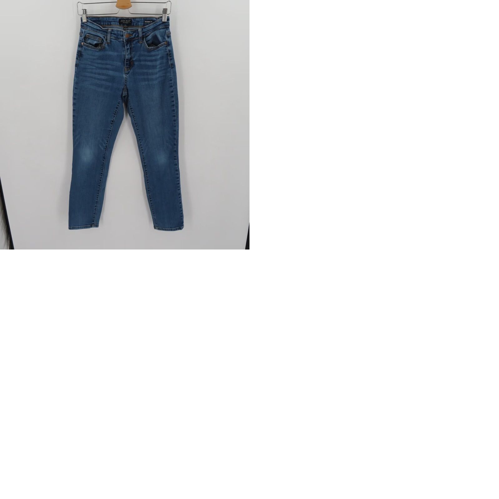 Vintage Judy Blue Women Jeans Boyfriend 5/27 Blue Denim Stretch Cotton Blend Regular Size 27 Blue Wash Vintage No Mens Womens Girls Size 27" / US 4 / IT 40 - 9 Thumbnail