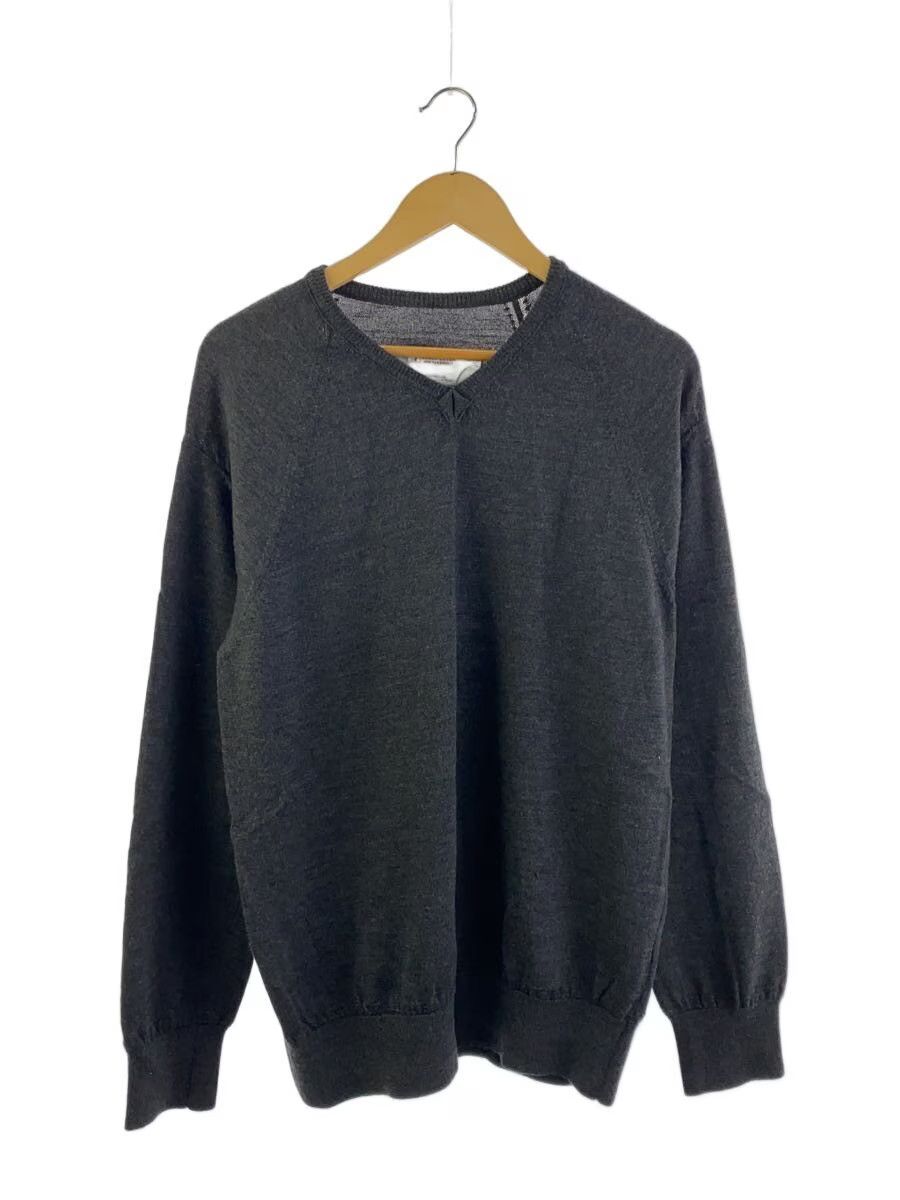 Undercover SS99 "Relief" V Neck Wool Knit Sweater Size US L / EU 52-54 / 3 - 1 Thumbnail
