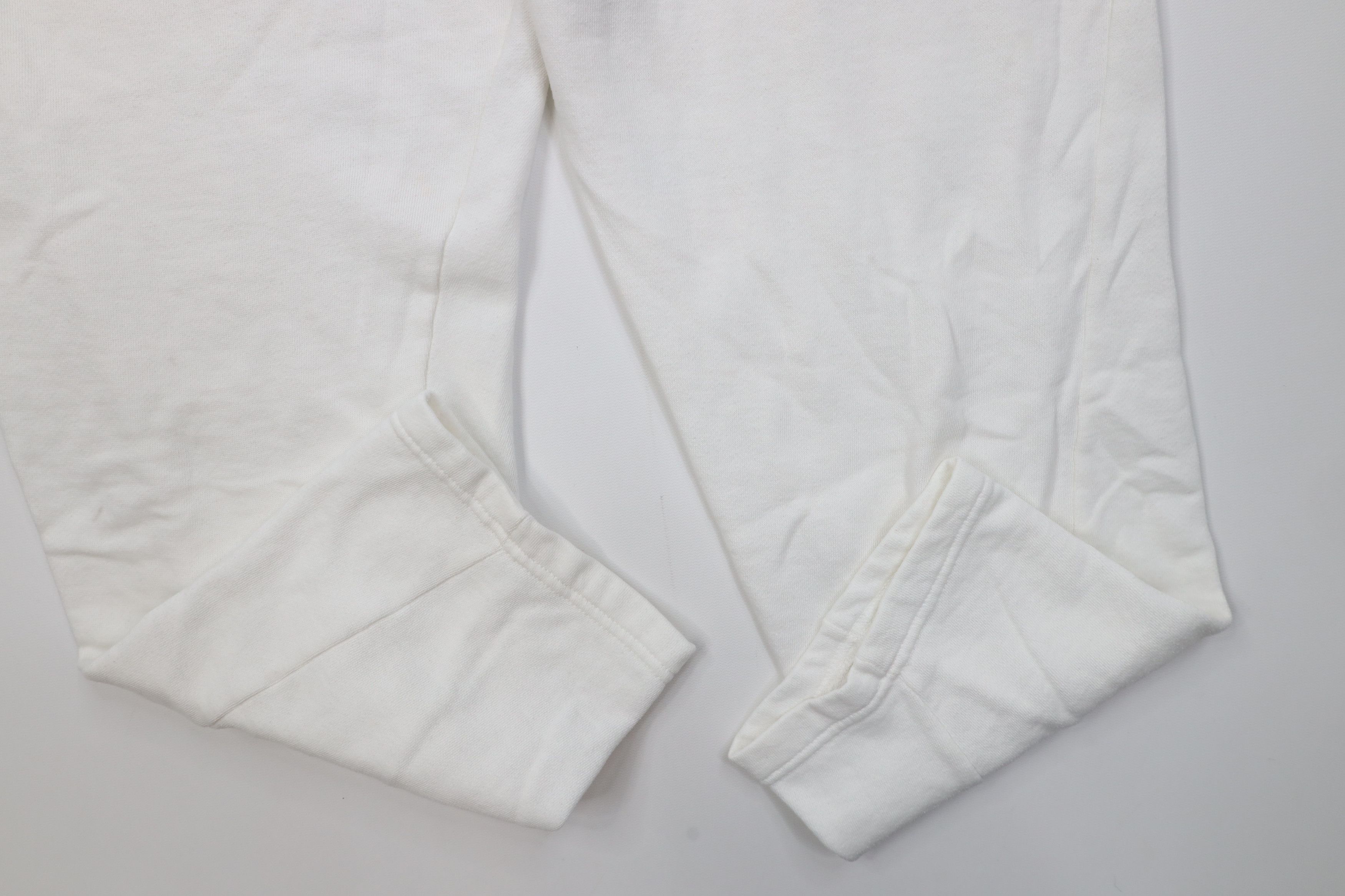 Wilson Vintage 90s Wilson Distressed Blank Sweatpants Pants White Size 32" / US 10 / IT 46 - 5 Thumbnail